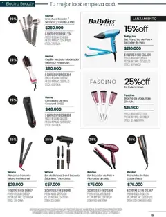 Vista previa Pigmento catálogo válido desde el 04/08/2026 | Página: 9 | Productos: Secador de pelo, Maquillaje, Cepillo, Buclera