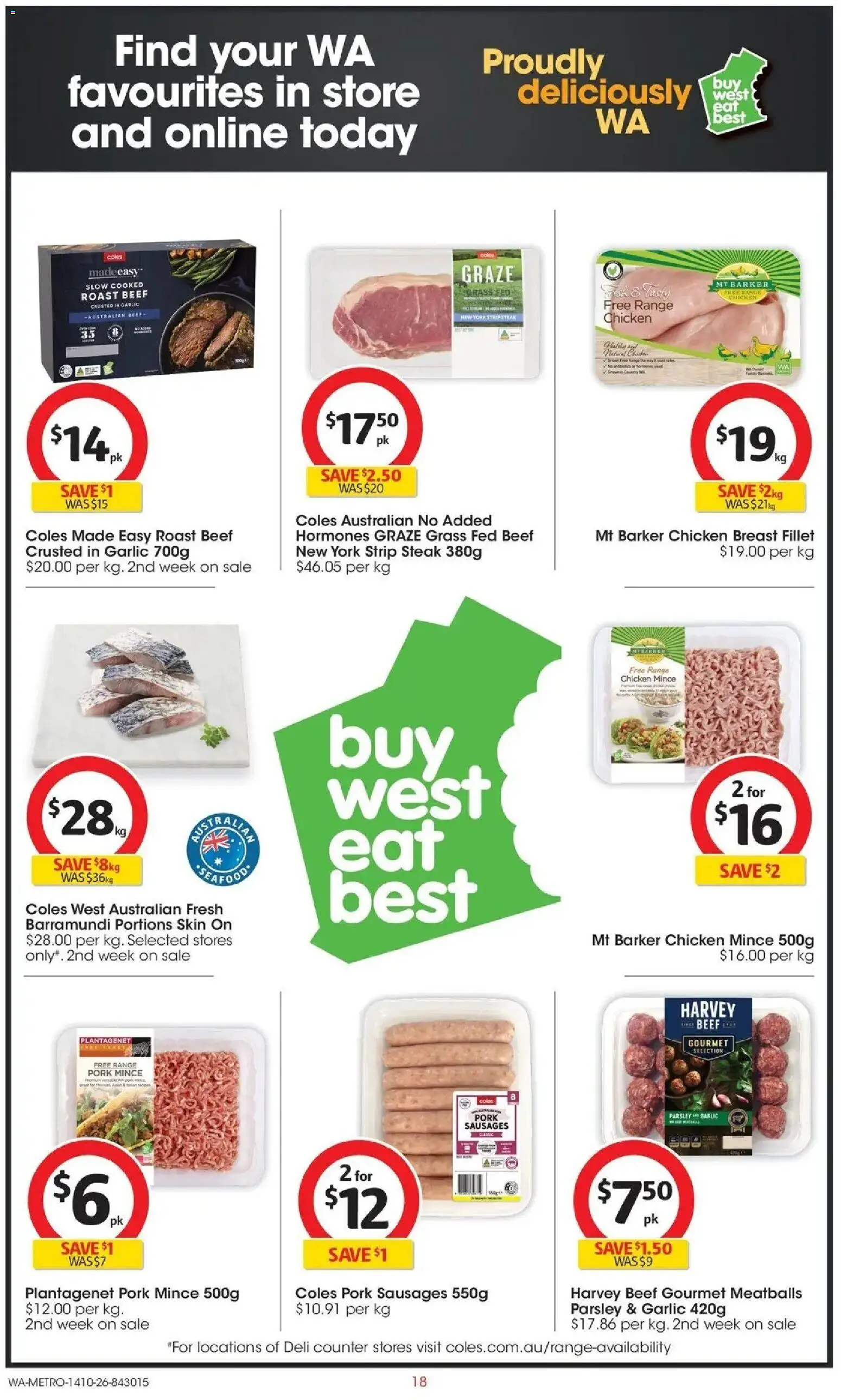 ﻿Coles catalogue valid from 14/10/2026 > Online Australia | Page: 18