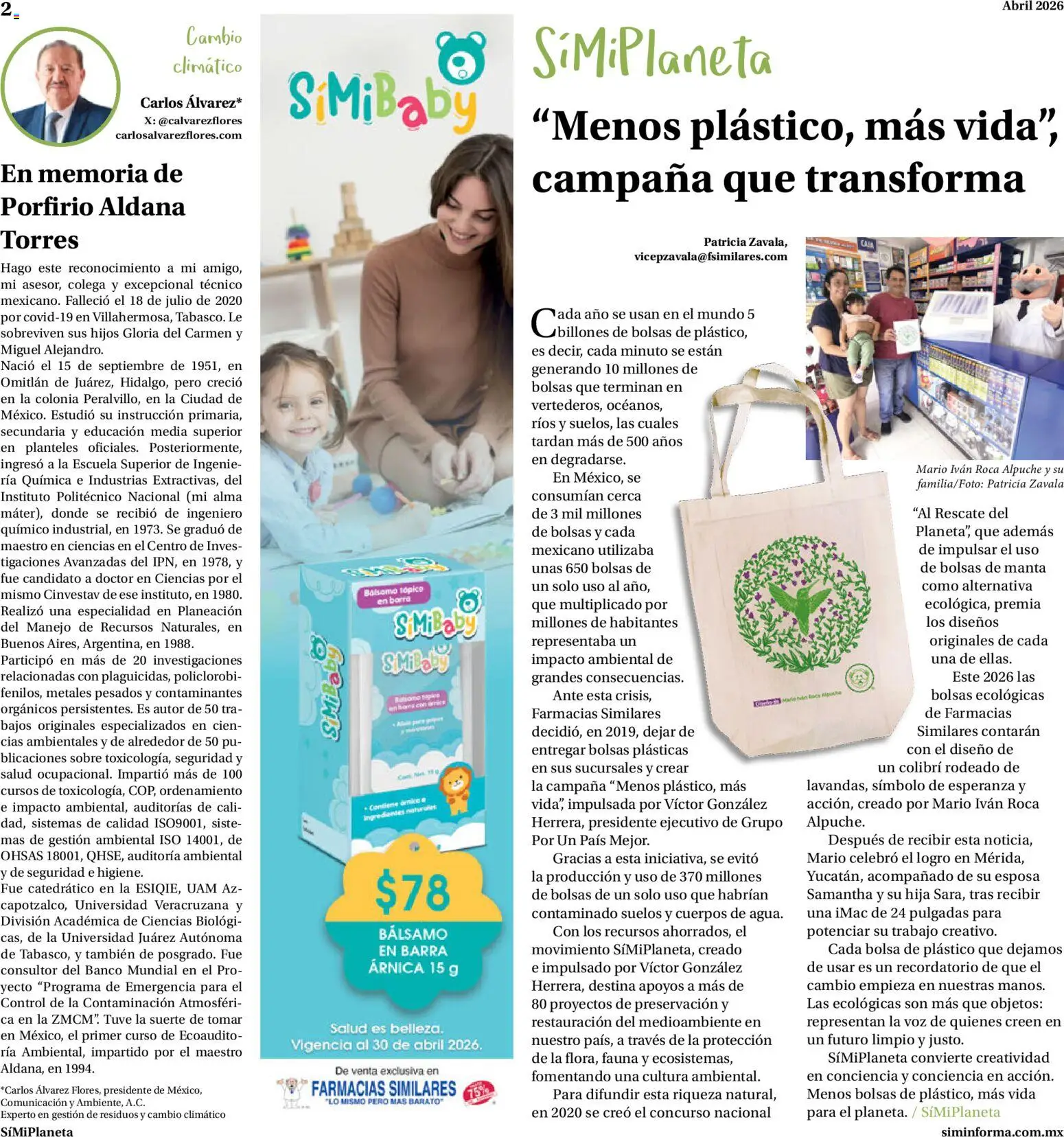 Nuevas ofertas de Farmacias Similares válidas en toda la República Mexicana desde el 01.04.2026. ¡Encuentra las mejores ofertas en Farmacias Similares catálogo! | Página: 2 | Productos: Bolsa, Banco, Sobre, Campana