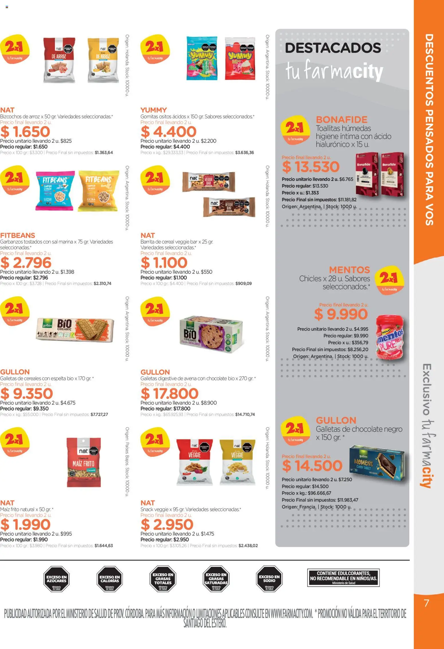Farmacity catálogo │ válido desde el 02.06.2026 | Página: 7 | Productos: Chicles, Avena, Garbanzos, Tablet