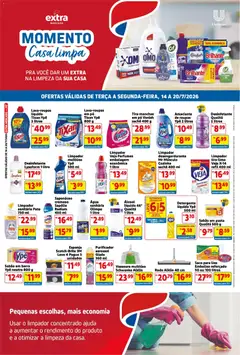 Extra ofertas de Mercado Semanal - Pré-Visualização do folheto da loja Extra, válido de 14/07/2026 | Página: 3 | Produtos: Desengordurante, Saponáceo, Perfumes, Vanish