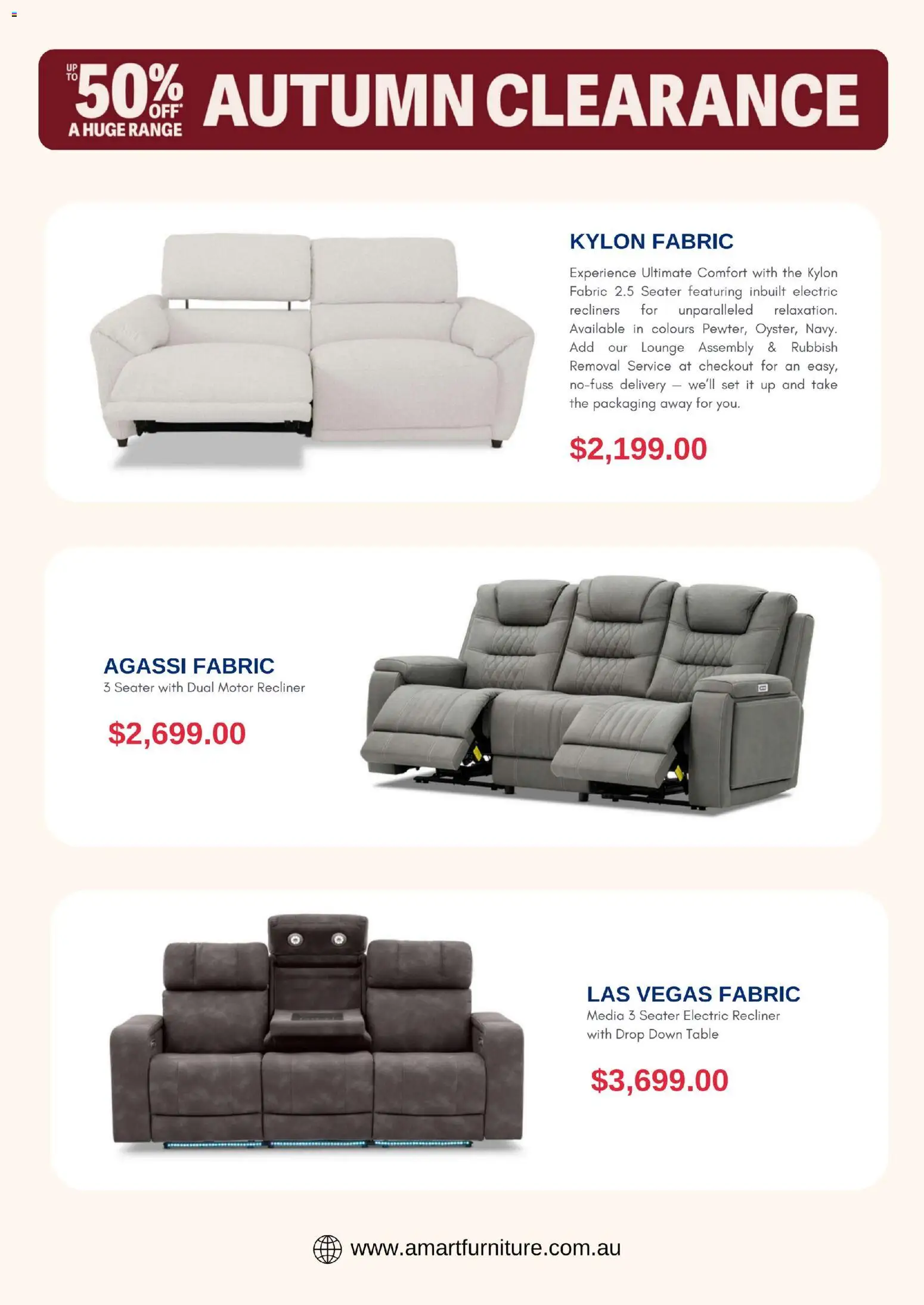 Amart Furniture catalogue - valid from 01.05.2026 | Page: 5 | Products: Table, Recliner