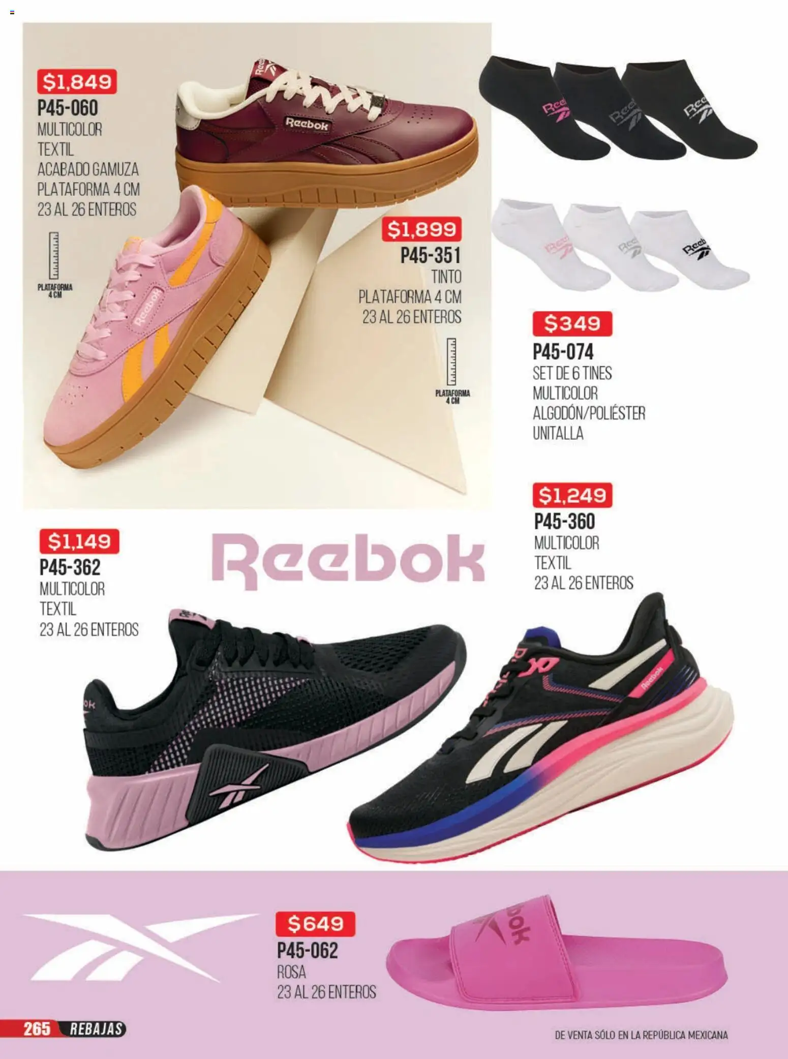 Nuevas ofertas de Cklass válidas en toda la República Mexicana desde el 23/06/2026. ¡Encuentra las mejores ofertas en Cklass catálogo Rebajas sobre rebajas calzado! | Página: 266 | Productos: Gamuza