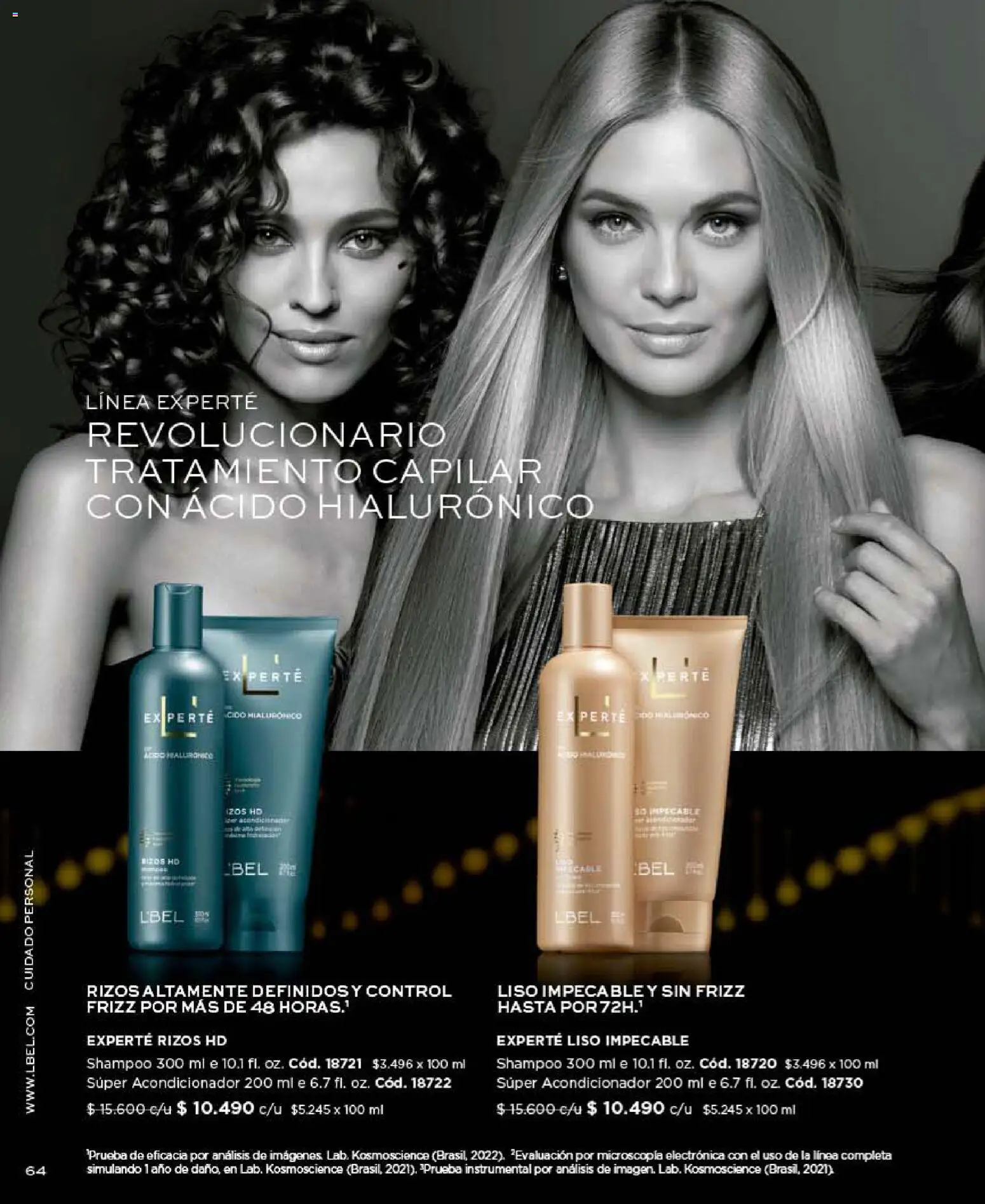 Catálogo L'Bel Campaña 10 │ válido desde el 01.06.2026 | Página: 64 | Productos: Acondicionador, Shampoo