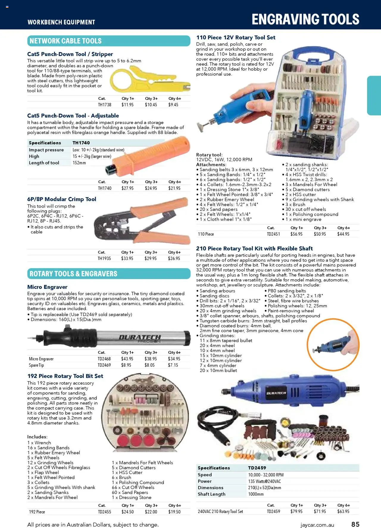 Jaycar catalogue - valid from 09/07/2025 | Page: 85 | Products: Brush, Jewellery, Cable, Strip