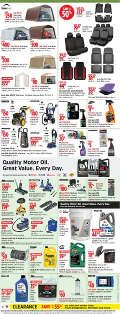 Preview of Canadian Tire weekly flyer from shop Canadian Tire valid from Oct 1, 2026 | Page: 12 | Products: Foam, Tools, Oil