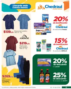 Vista previa de Chedraui folleto, nuevo folleto de la tienda, válido en México a partir del 03/08/2026 | Página: 13