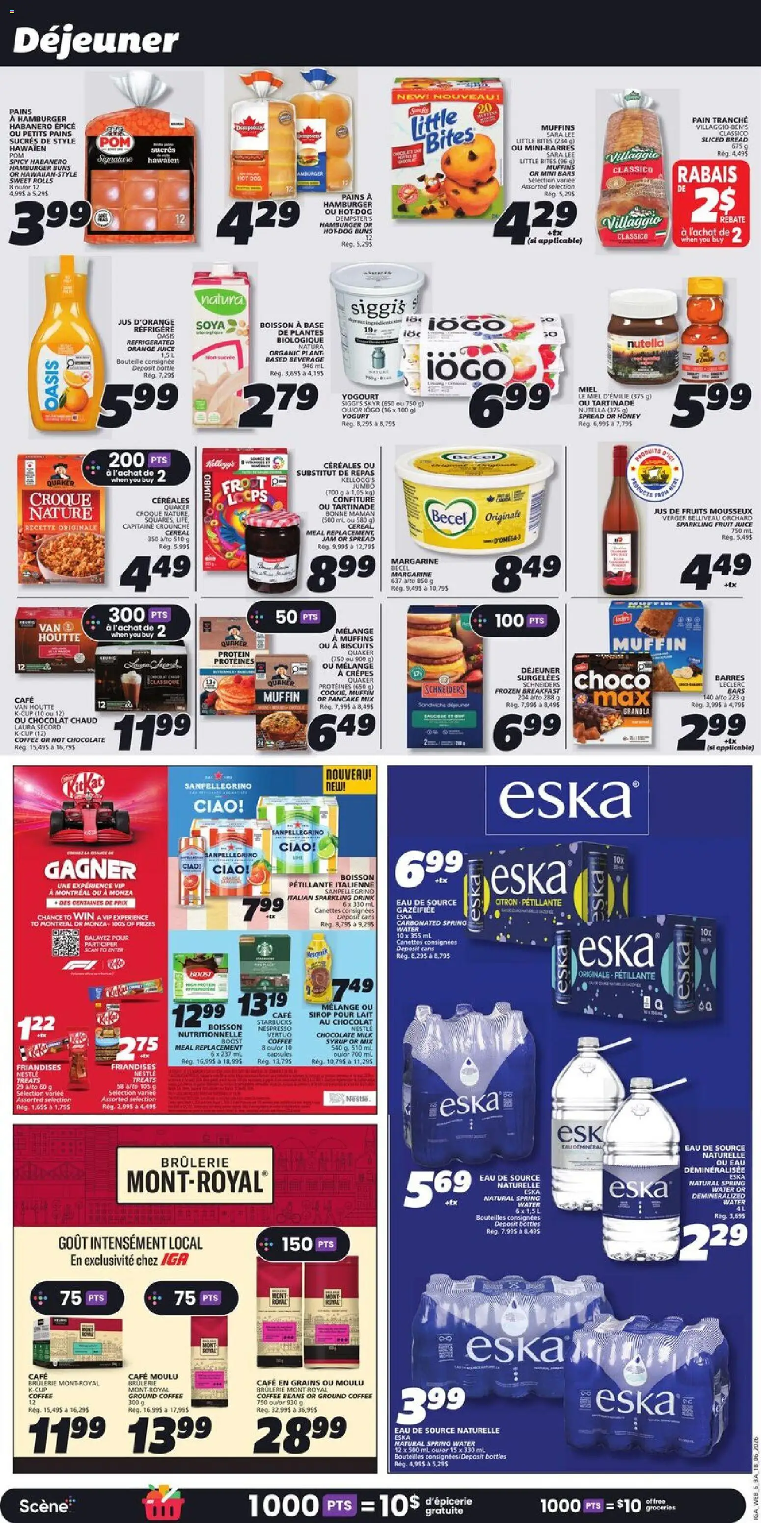IGA flyer valid from 18.06.2026 | Page: 12 | Products: Yogurt, Bread, Coffee, Juice