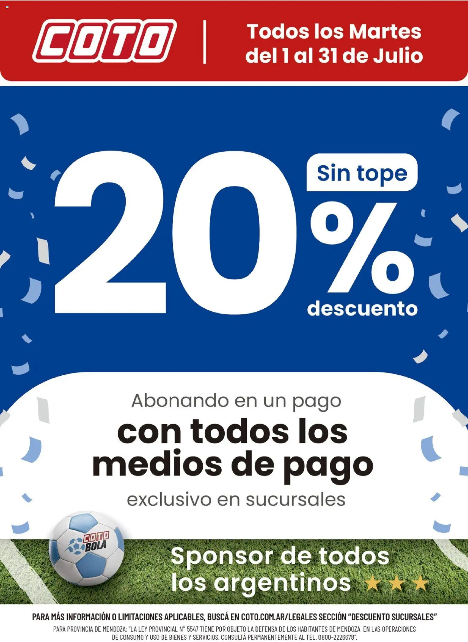 Coto - Exclusivo Sucursales Julio │ válido desde el 01/07/2026 | Página: 1