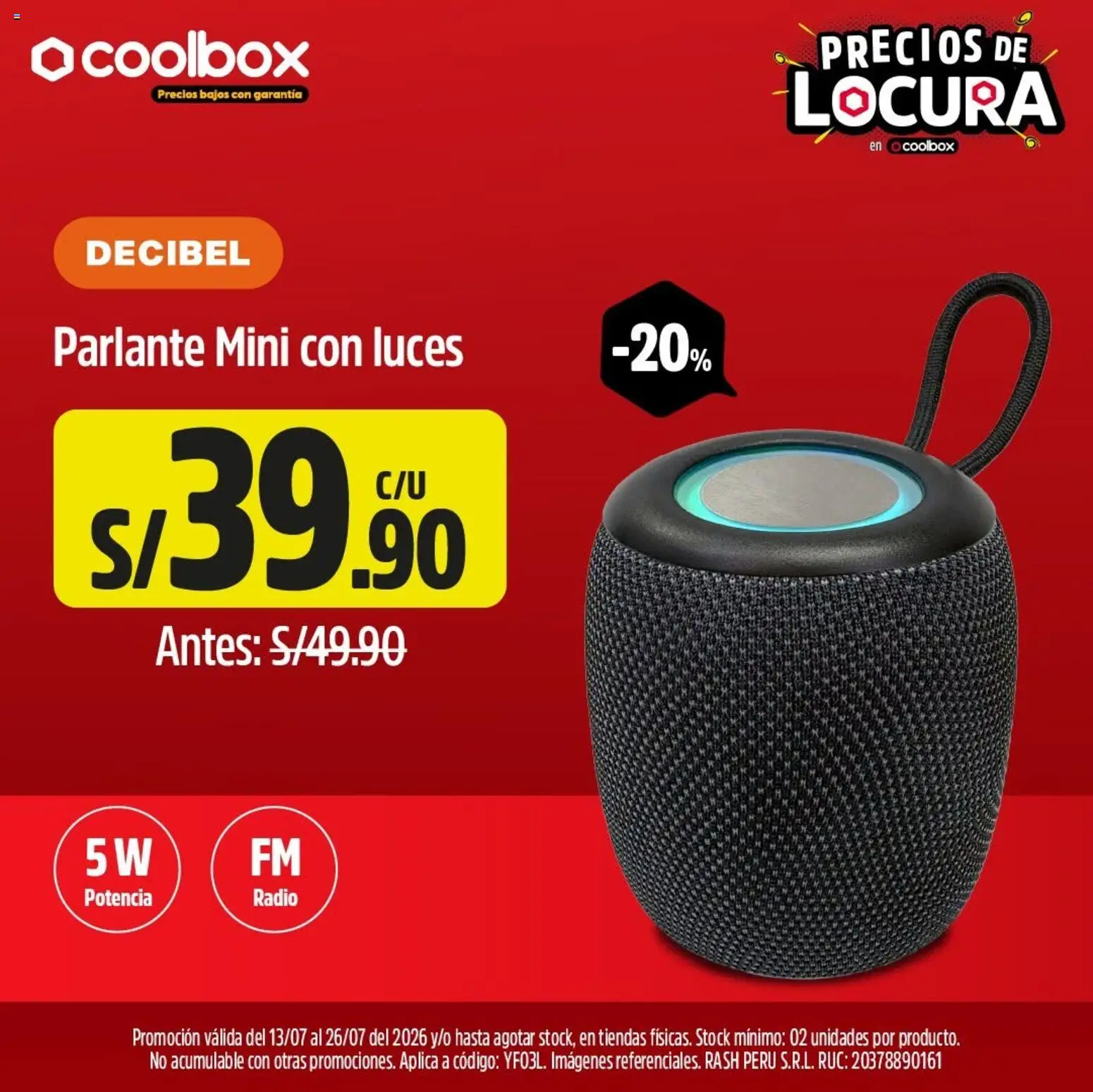 Catálogo Coolbox válido desde 13/07/2026 | Página: 4 | Productos: Radio, Parlante