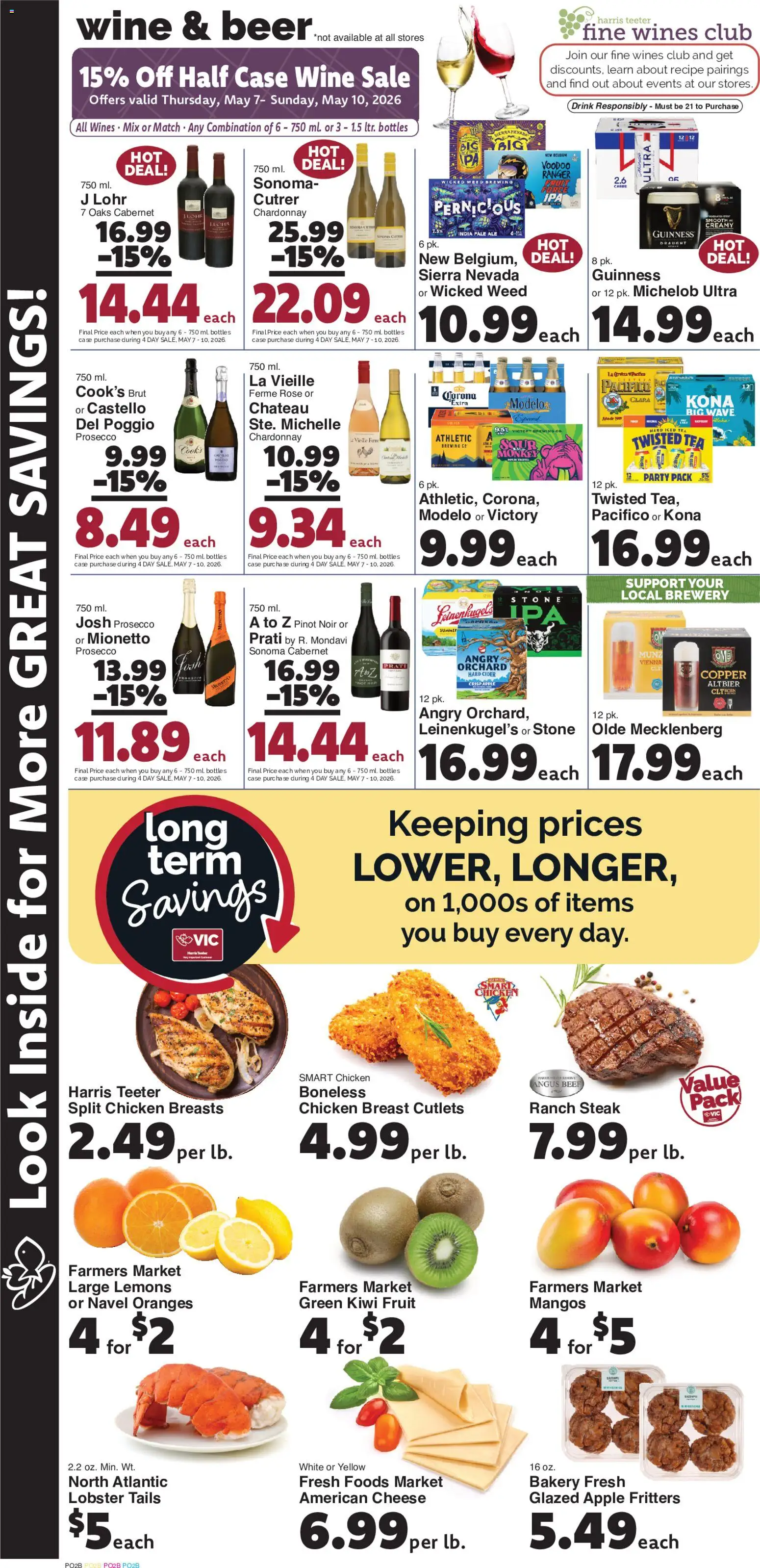 Harris Teeter Weekly Ad - valid from 06.05.2026 | Page: 11 | Products: Cider, Cheese, Oranges, Kiwi