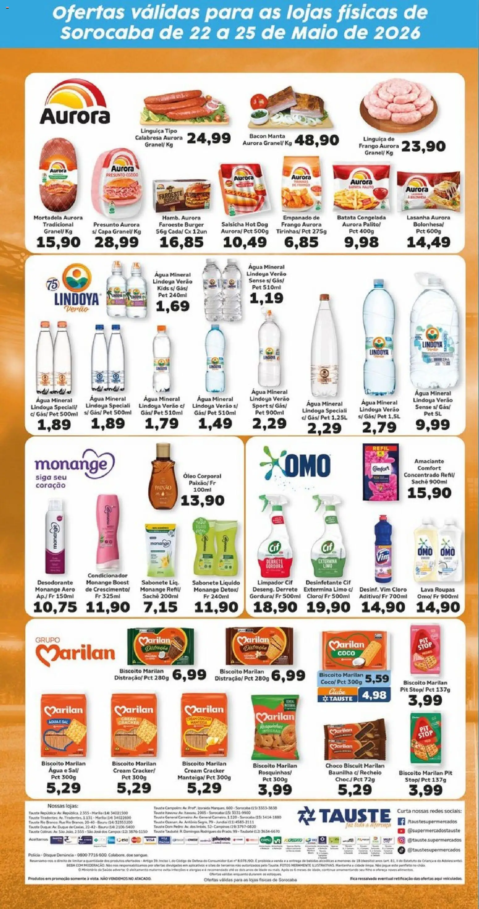 Tauste Folheto - válido de 22.05.2026 | Página: 5 | Produtos: Presunto, Lasanha, Batata, Frango