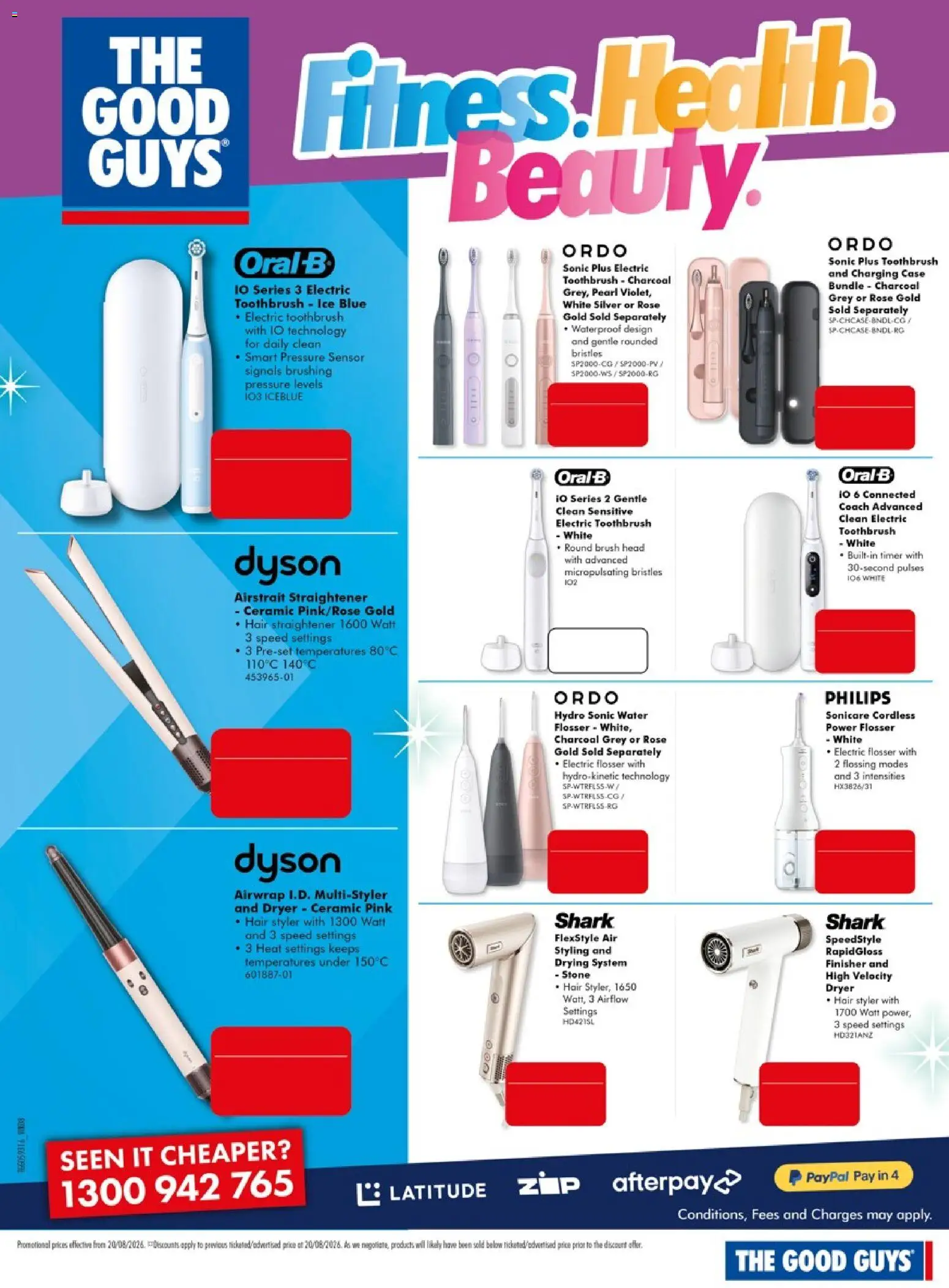 The Good Guys catalogue - valid from 18/08/2026 | Page: 22 | Products: Toothbrush, Hair styler, Dryer, Electric toothbrush