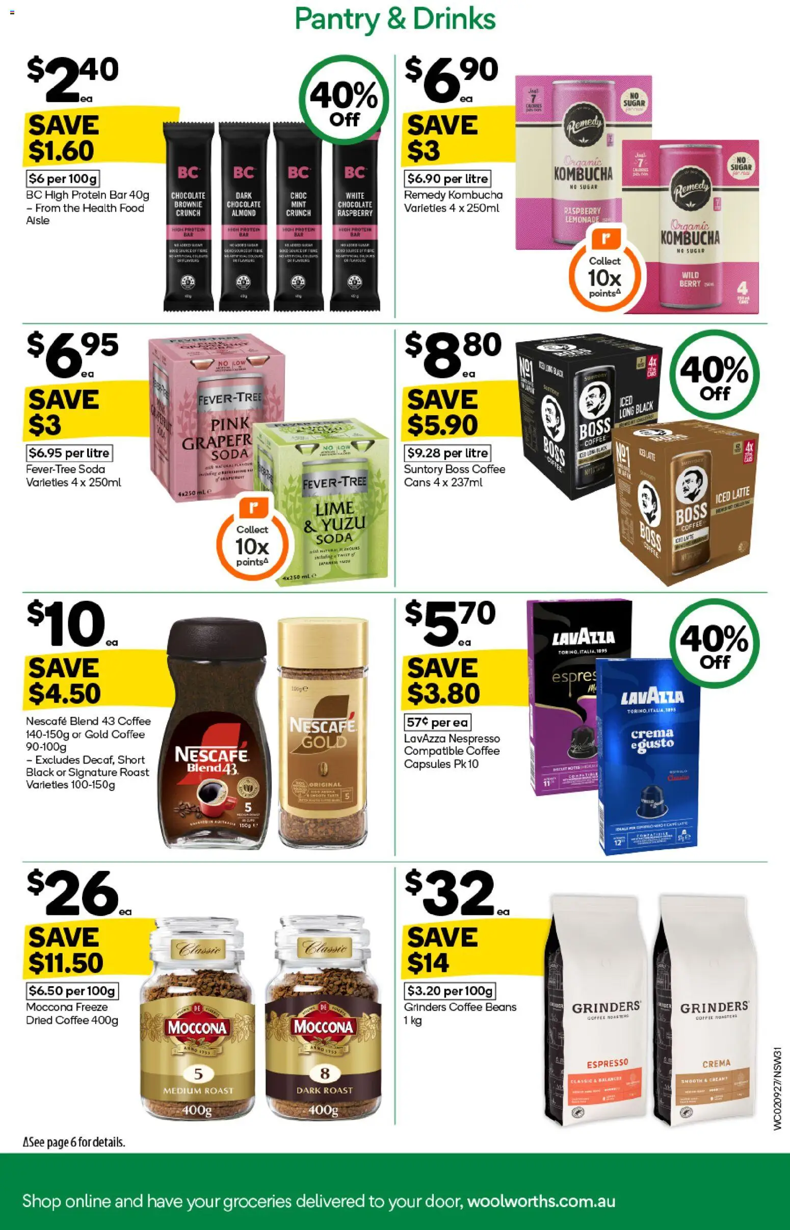 Woolworths catalogue - valid from 02/09/2026 | Page: 31 | Products: Capsules, Raspberry, Coffee beans, Lemonade