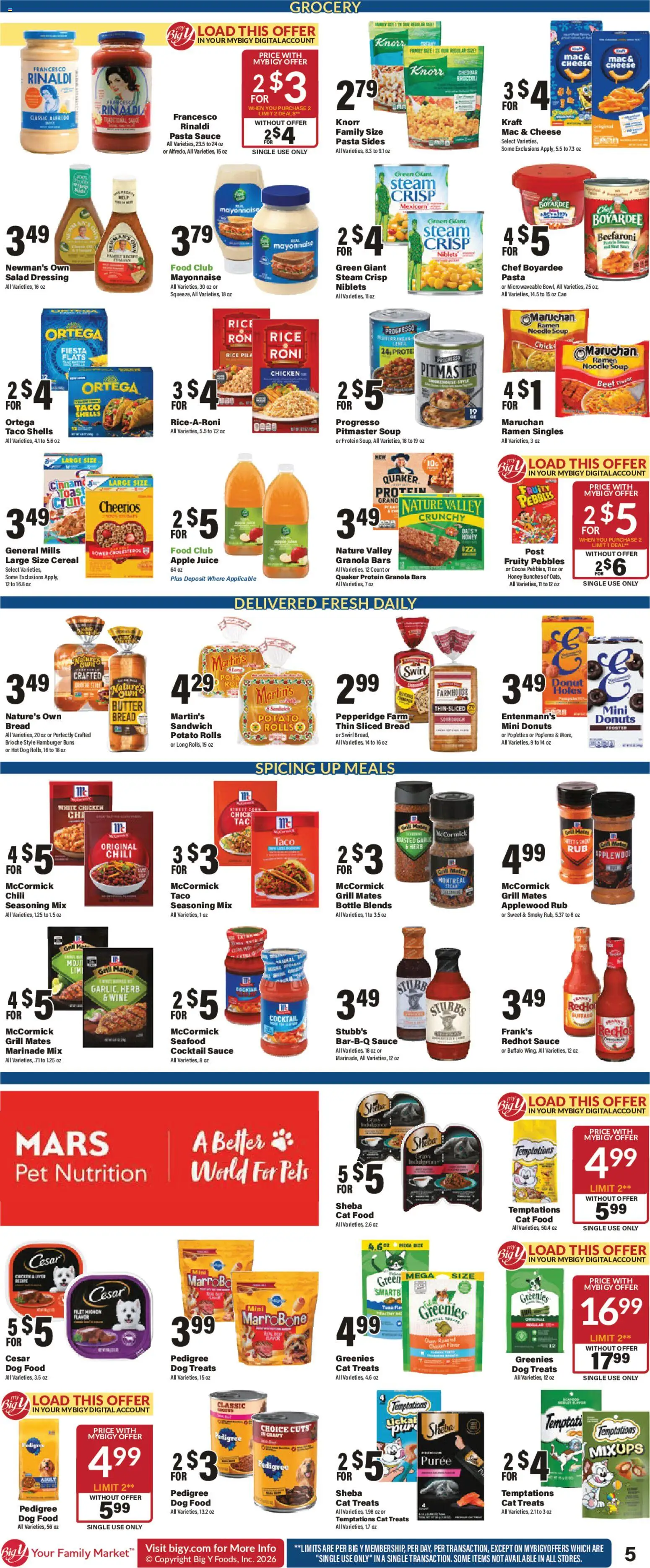Big Y Weekly Ad - valid from 09/10/2026 | Page: 11 | Products: Liver, Dog Treats, Chili, Grill