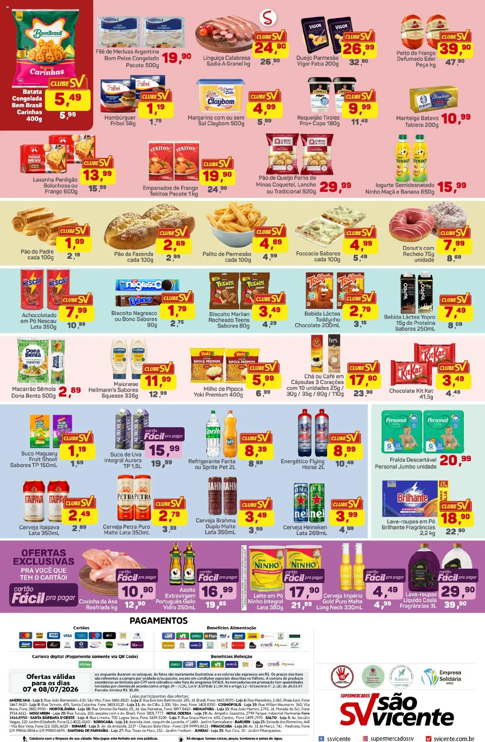 Supermercados São Vicente Folheto - válido de 07/07/2026 | Página: 2