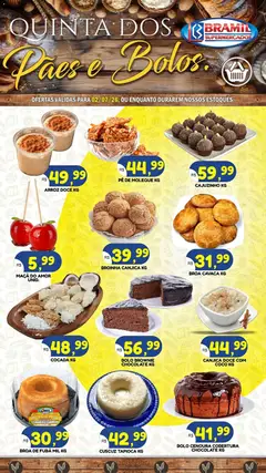 Bramil Supermercados ofertas Quinta dos Pães e Bolos - Pré-Visualização do folheto da loja Bramil Supermercados, válido de 02/07/2026