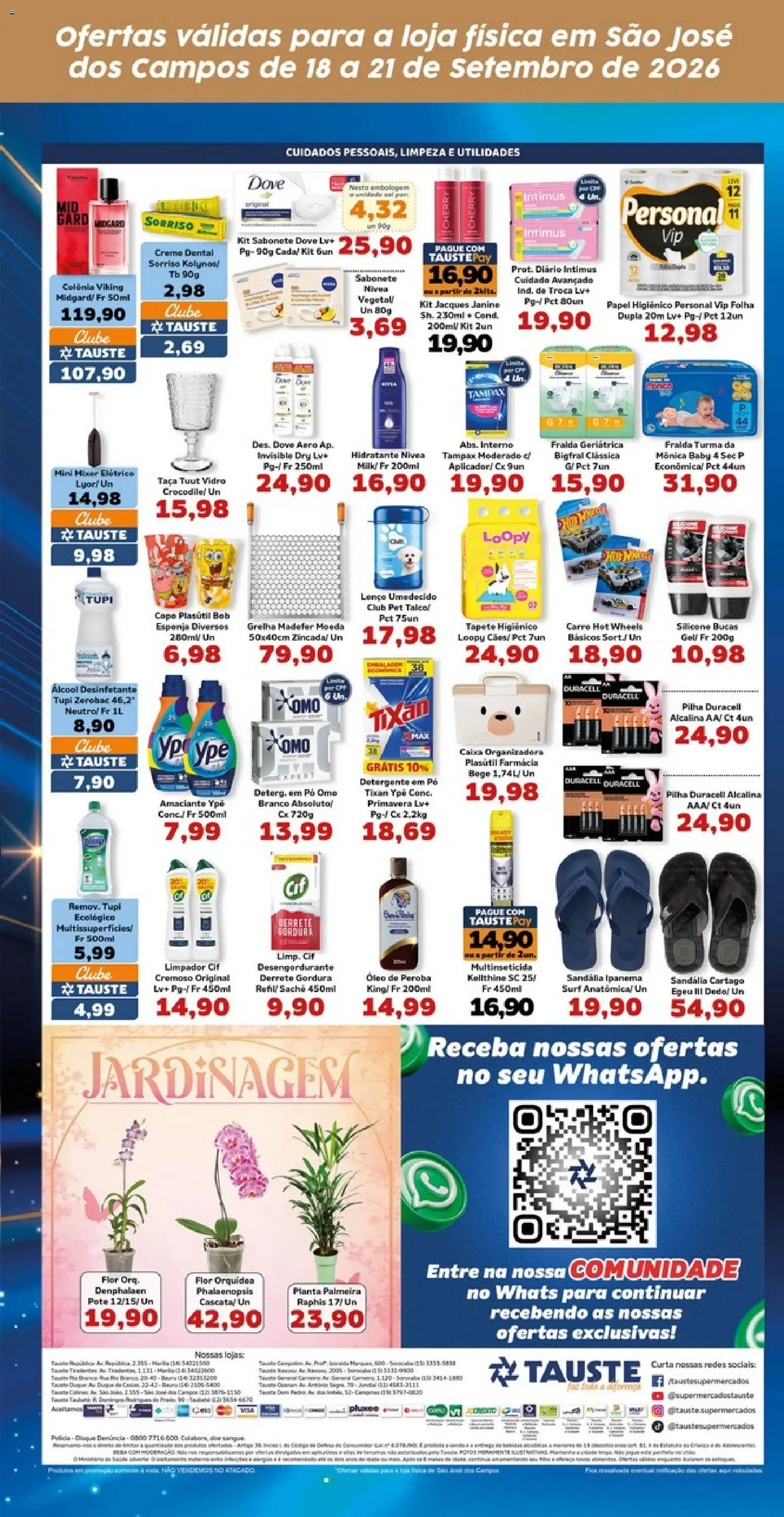 Tauste Folheto - válido de 18/09/2026 | Página: 5 | Produtos: Denphalaen, Desengordurante, Tapete, Creme