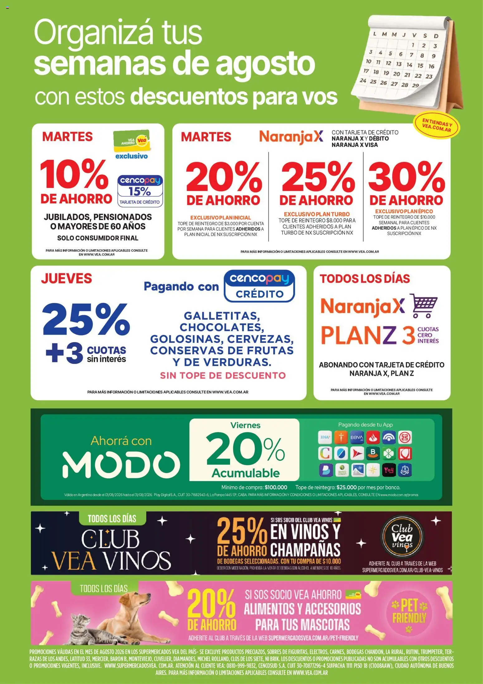 Vea - Fin de semana de ahorro BA Nea │ válido desde el 07/08/2026 | Página: 10 | Productos: Bebidas, Alimentos, Conservas, Alcohol