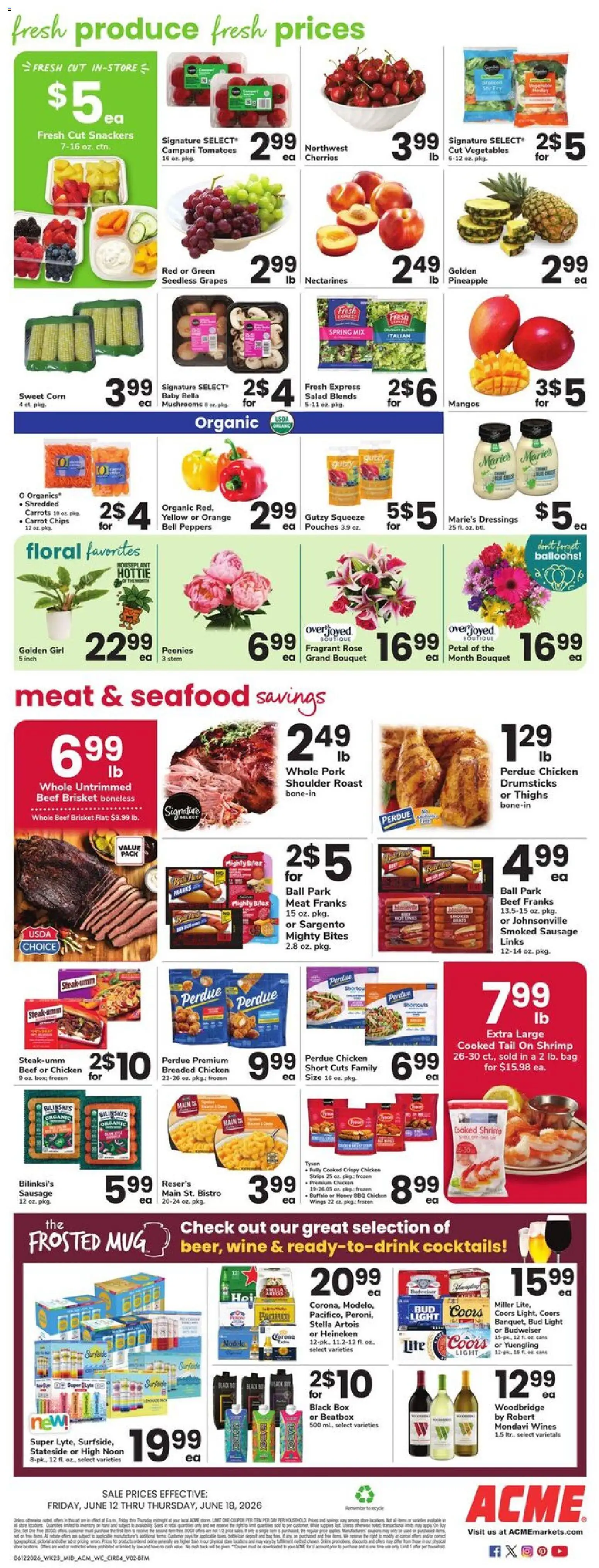Acme Weekly Ad - PA - valid from 12.06.2026 | Page: 4 | Products: Cherries, Mushrooms, Salad, Sausage