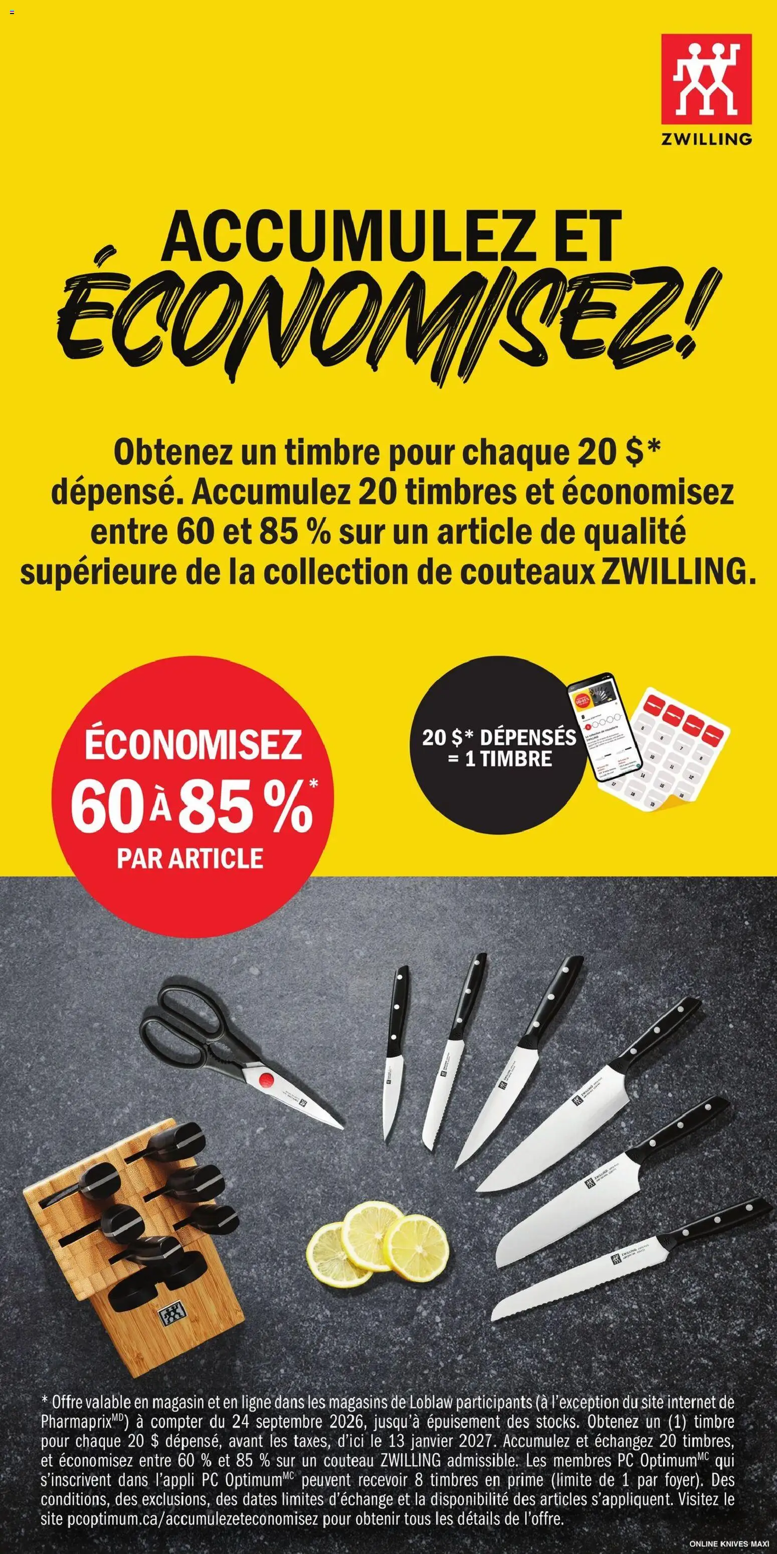 Maxi flyer valid from Sep 24, 2026 | Page: 4 | Products: PC, Knives