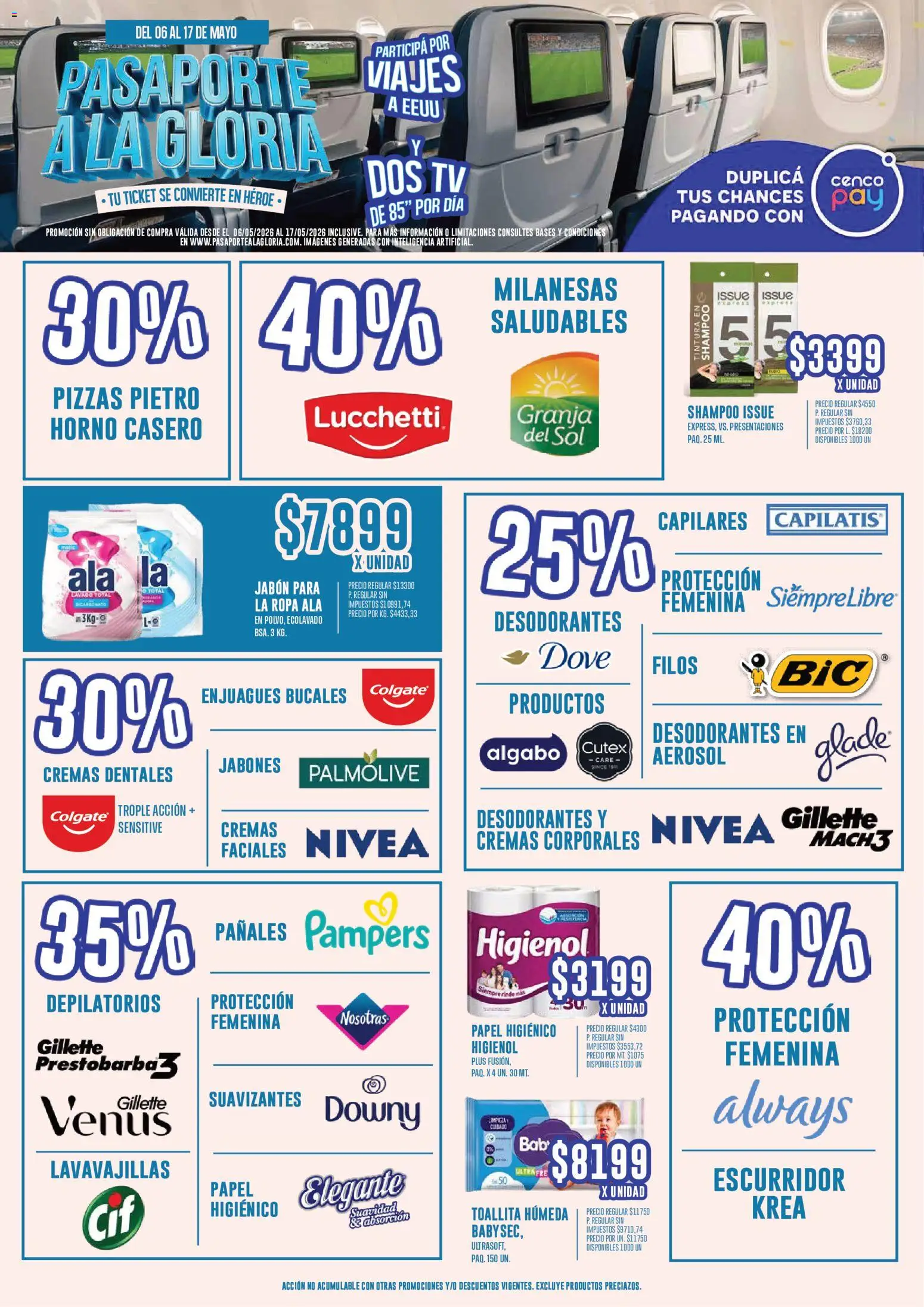 Vea - Oferta Pasaporte a la Gloria - Córdoba │ válido desde el 06.05.2026 | Página: 7 | Productos: Horno, Tintura, Ropa, Pañales