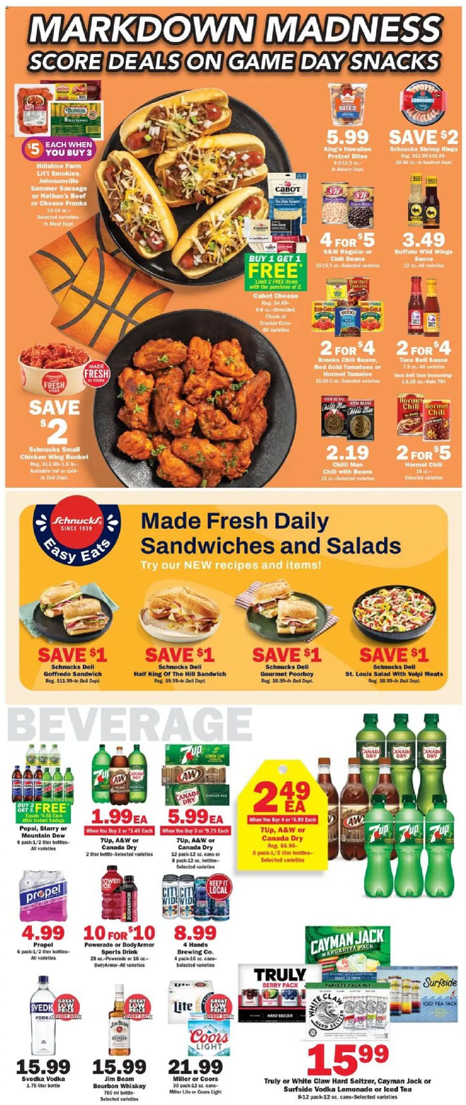 Schnucks Weekly Ad - valid from 18.03.2026 | Page: 3 | Products: Tomatoes, Beef, Vodka, Lemon
