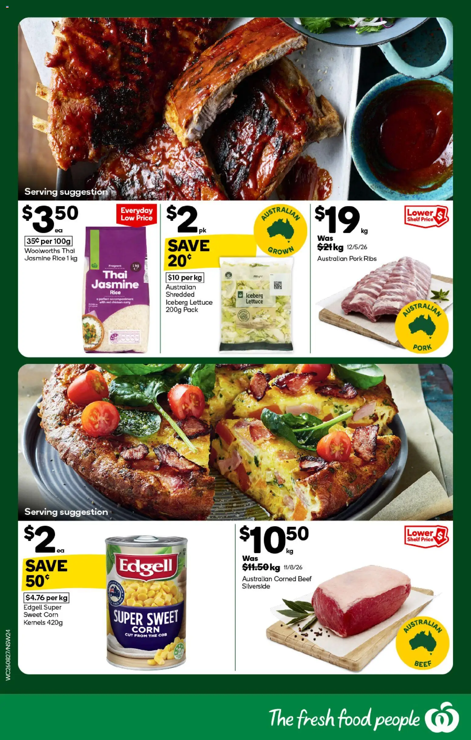Woolworths catalogue - valid from 26/08/2026 | Page: 24 | Products: Jasmine rice, Curry, Rice, Iceberg lettuce