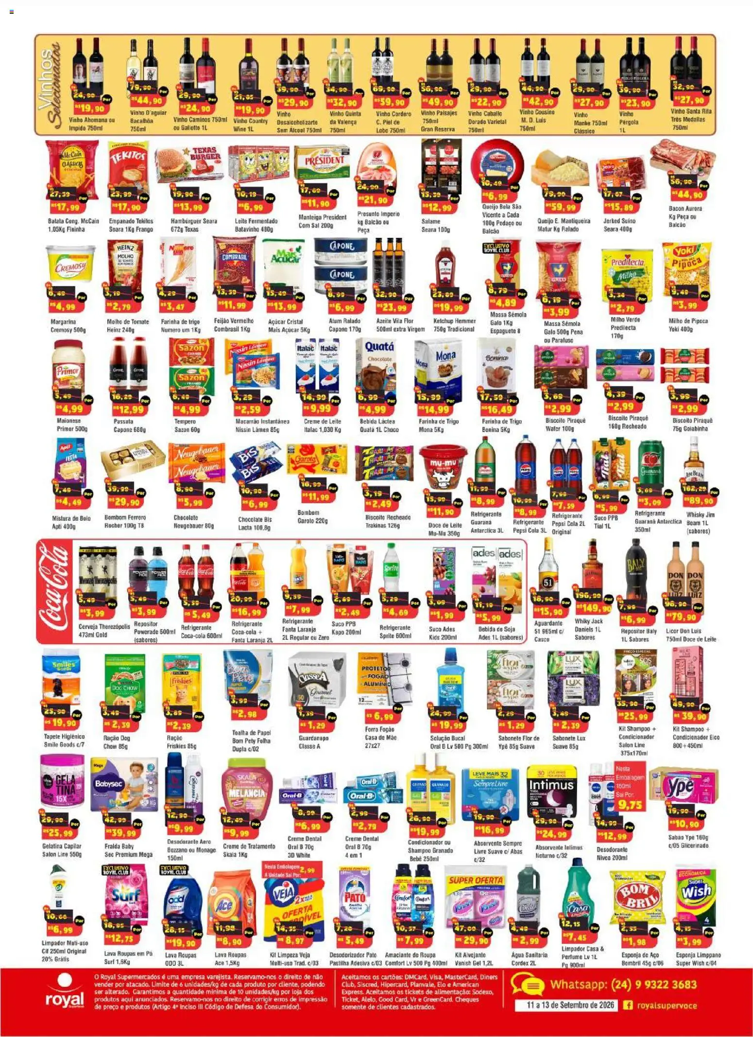 Royal Supermercados Folheto - válido de 11/09/2026 | Página: 2 | Produtos: Perfume, Biscoito, Creme, Bacon