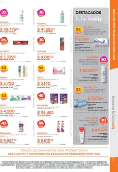 Vista previa Farmacity catálogo válido desde el 02.06.2026 | Página: 5 | Productos: Tampones, Toallas, Toallitas húmedas, Pasta