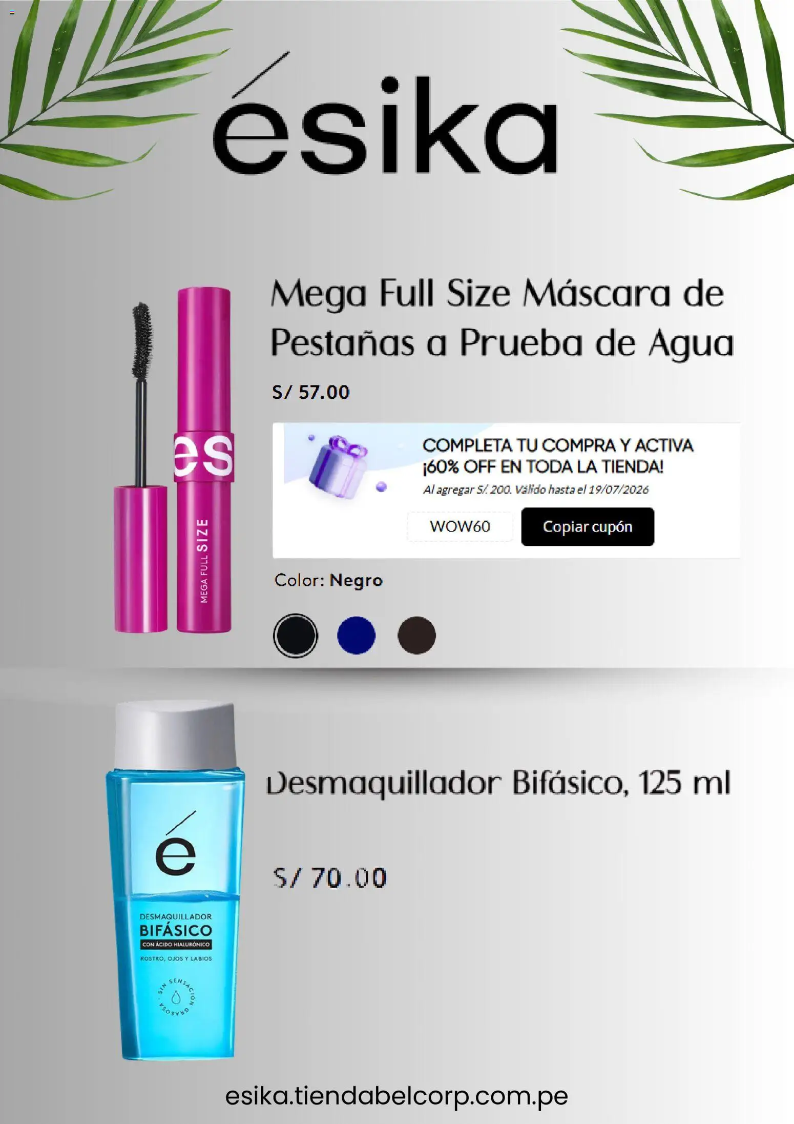 Catálogo Ésika válido desde 13/07/2026 | Página: 2 | Productos: Máscara