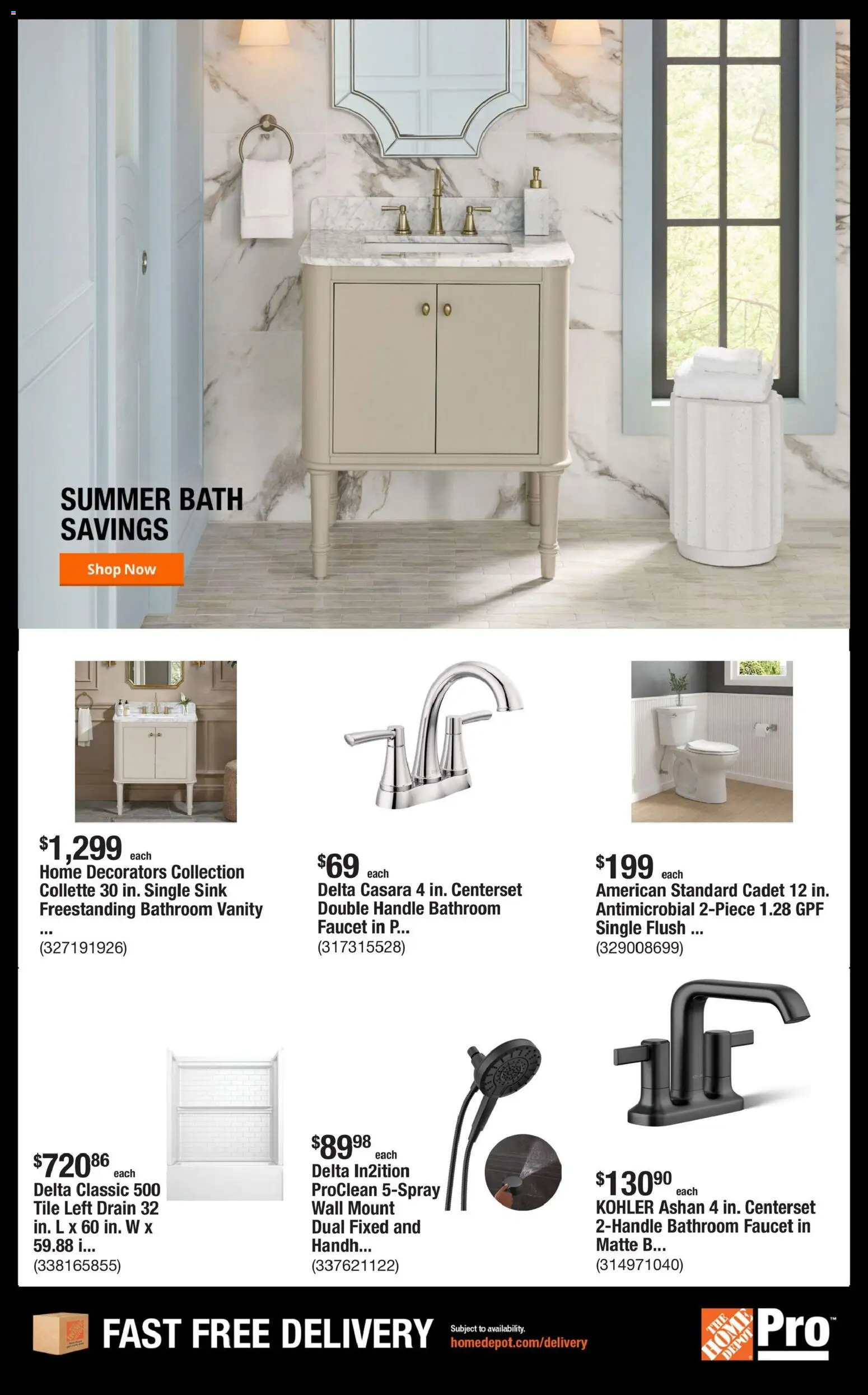 Home Depot Shop Pro Ad - valid from 06/29/2026 | Page: 5 | Products: Bath