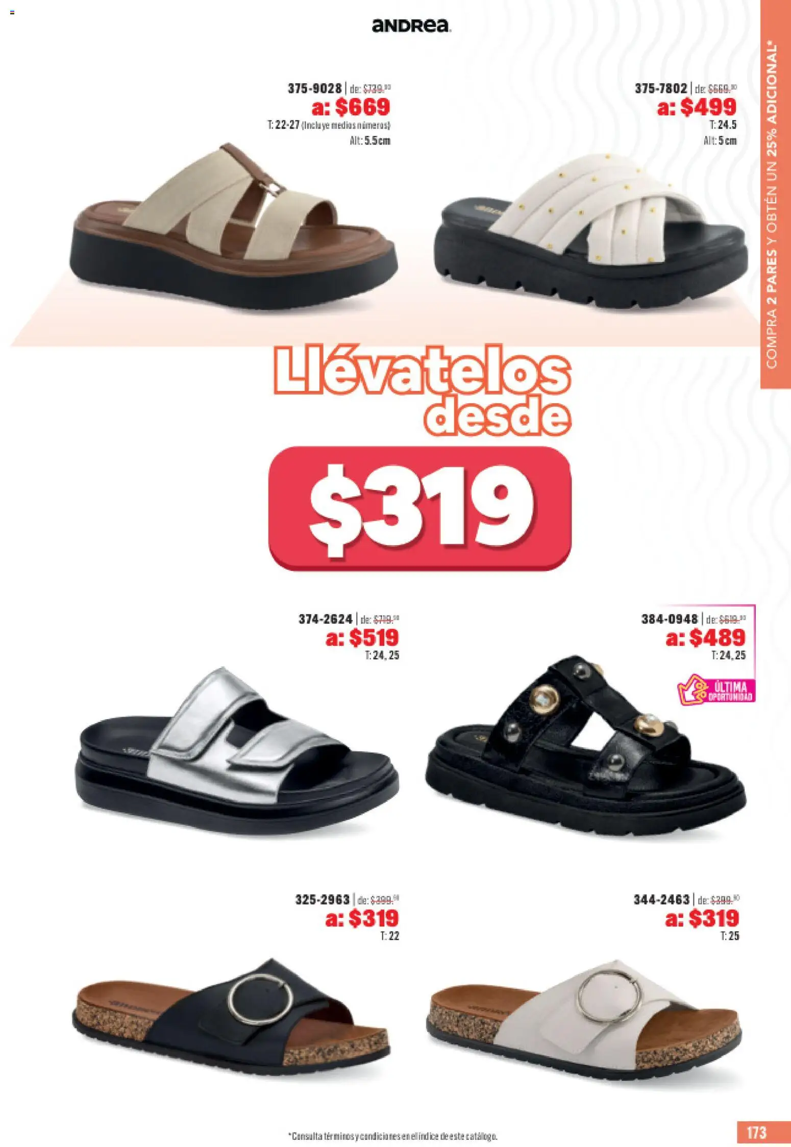 Nuevas ofertas de Andrea válidas en toda la República Mexicana desde el 31.05.2026. ¡Encuentra las mejores ofertas en Andrea catálogo Outlet! | Página: 173