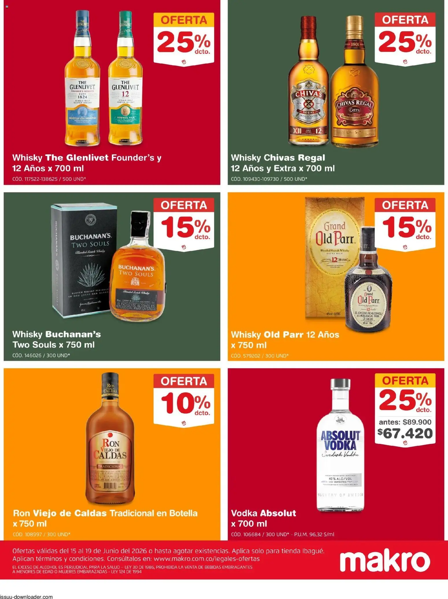 Makro revista - valida desde el 15.06.2026 | Página: 7 | Productos: Whisky, Peso, Frutillas, Tintura