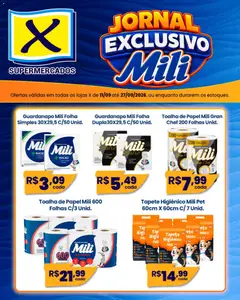 X Supermercados ofertas Mili - Pré-Visualização do folheto da loja X Supermercados, válido de 11/09/2026