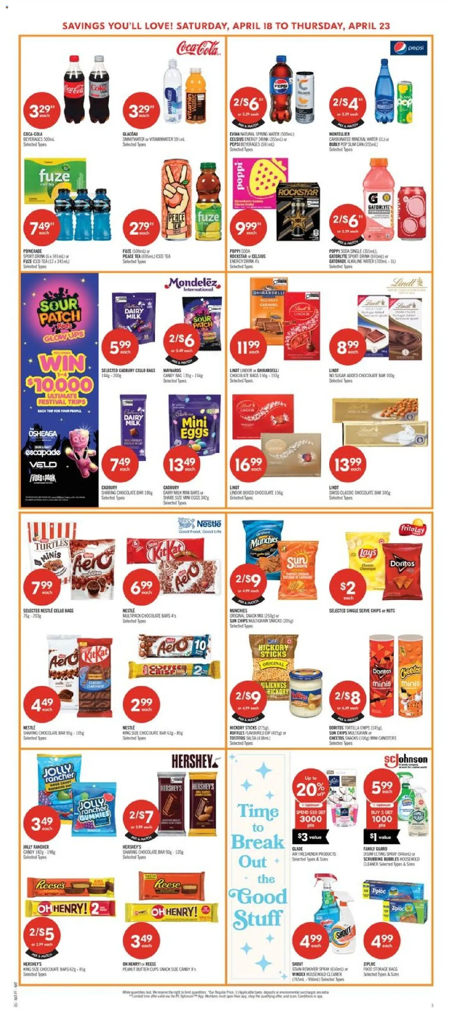 Shoppers flyer valid from 17.04.2026 | Page: 10 | Products: Tea, Chips, Bag, Chocolate