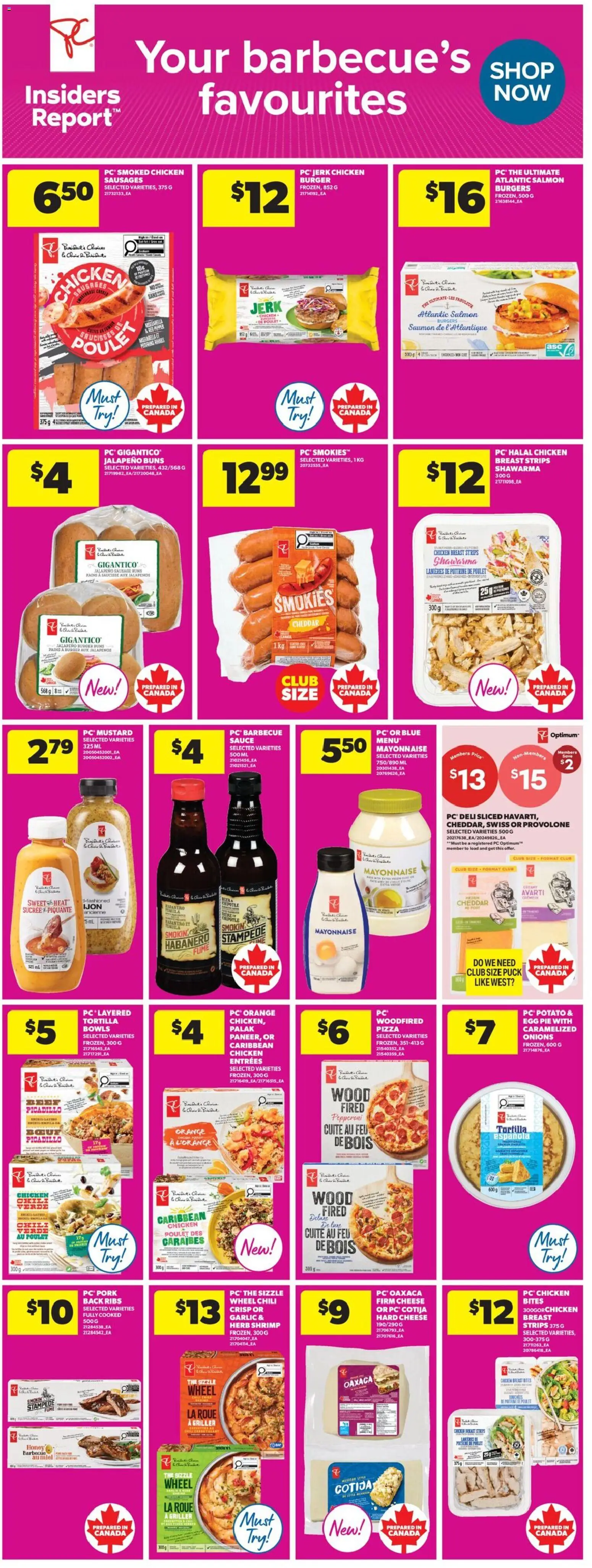 Real Canadian Superstore flyer valid from 18.06.2026 | Page: 15 | Products: PC, Cheese, Pizza, Chicken