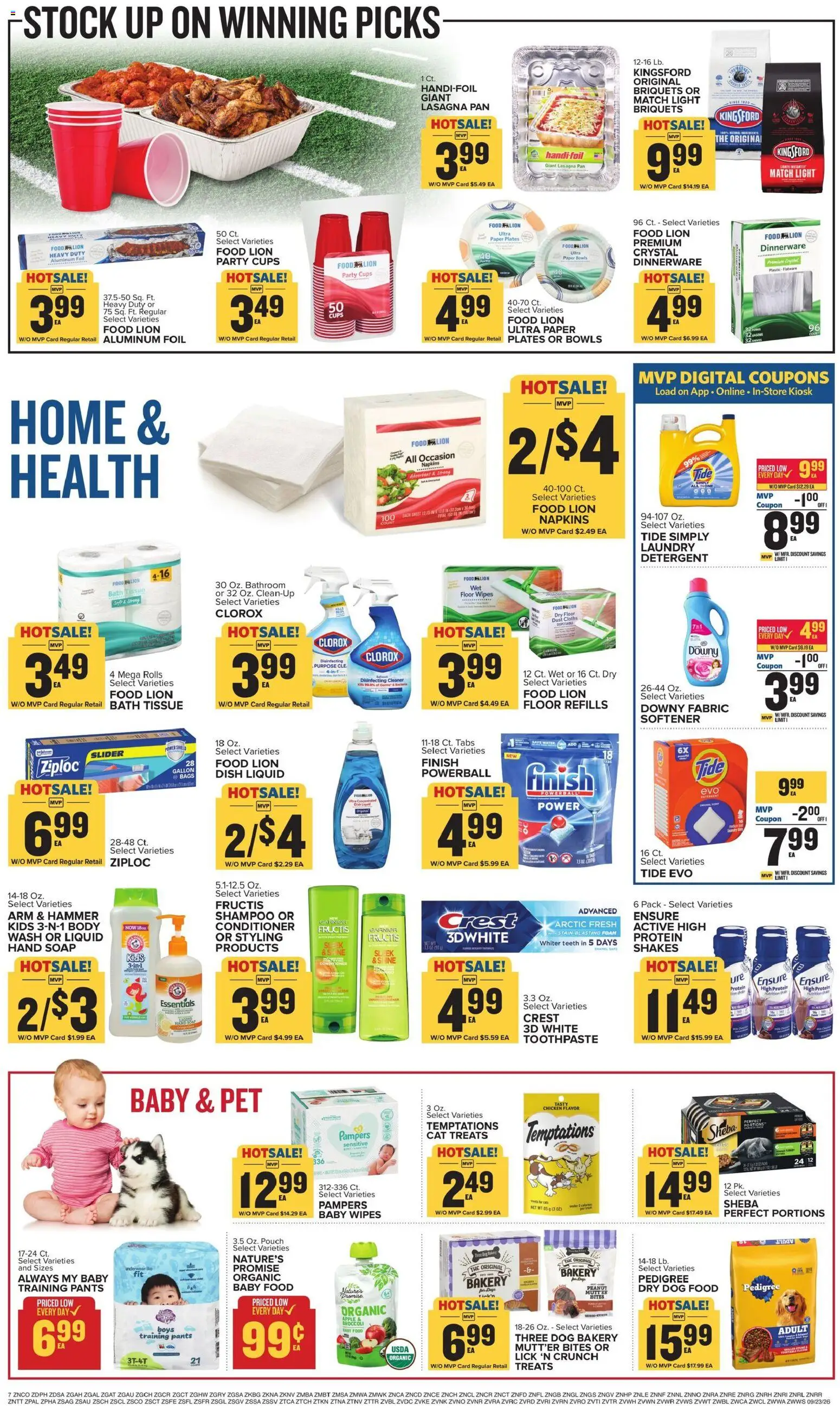 Food Lion Weekly Ad - valid from 09/23/2026 | Page: 14 | Products: Hammer, Conditioner, Chicken, Toothpaste