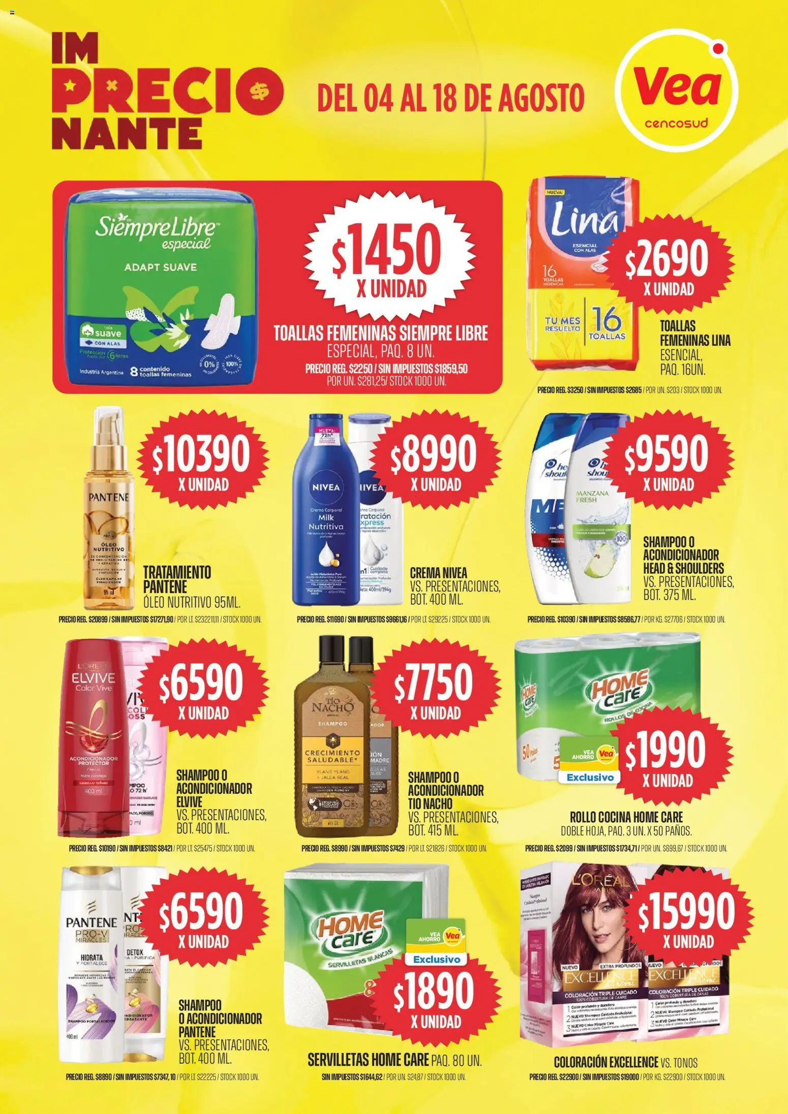 Vea ofertas │ válido desde el 04/08/2026 | Página: 14 | Productos: Toallas, Servilletas, Manzana, Crema