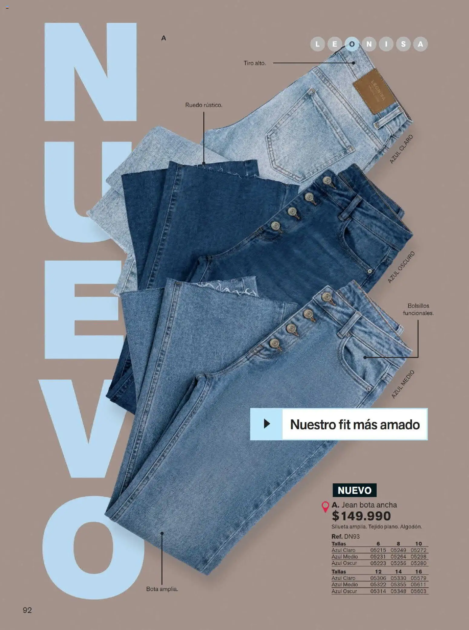 Leonisa revista - valida desde el 15/07/2026 | Página: 92 | Productos: Jean