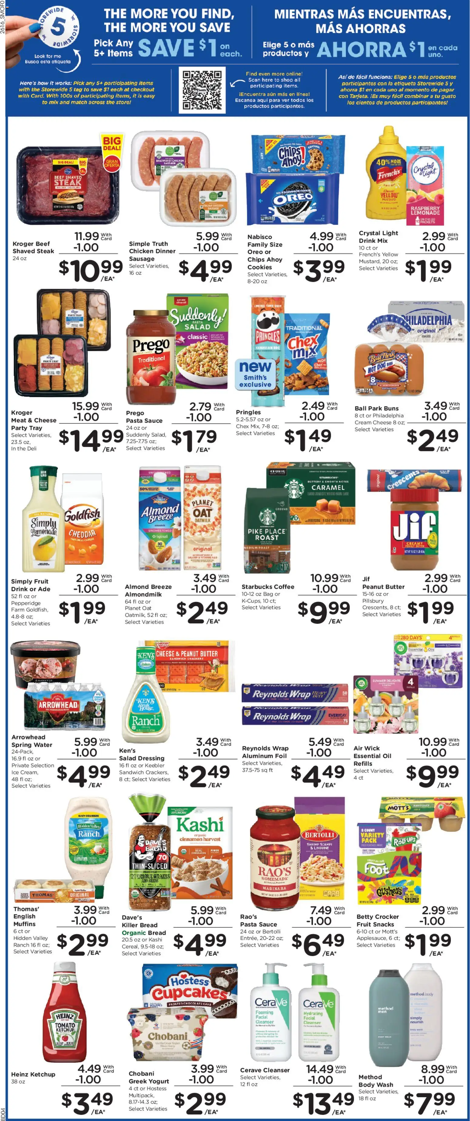 Smith's Weekly Ad - WY - valid from 20.05.2026 | Page: 3 | Products: Yogurt, Bread, Water, Bag