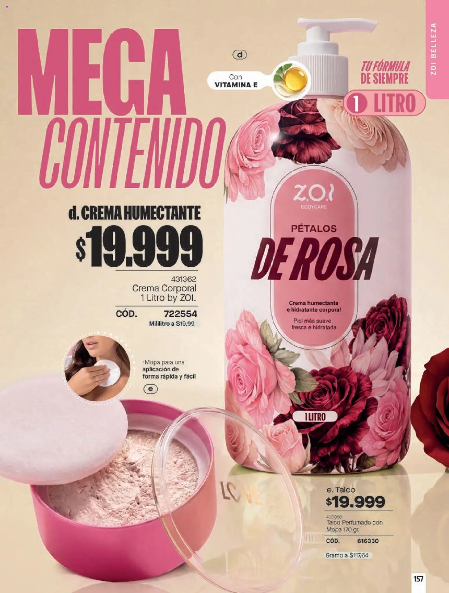 Pacifika revista - valida desde el 18/10/2026 | Página: 157 | Productos: Crema