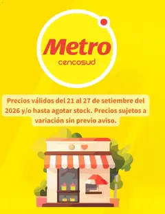 Vista previa de folleto Metro catálogo de la Metro válido desde 21/09/2026