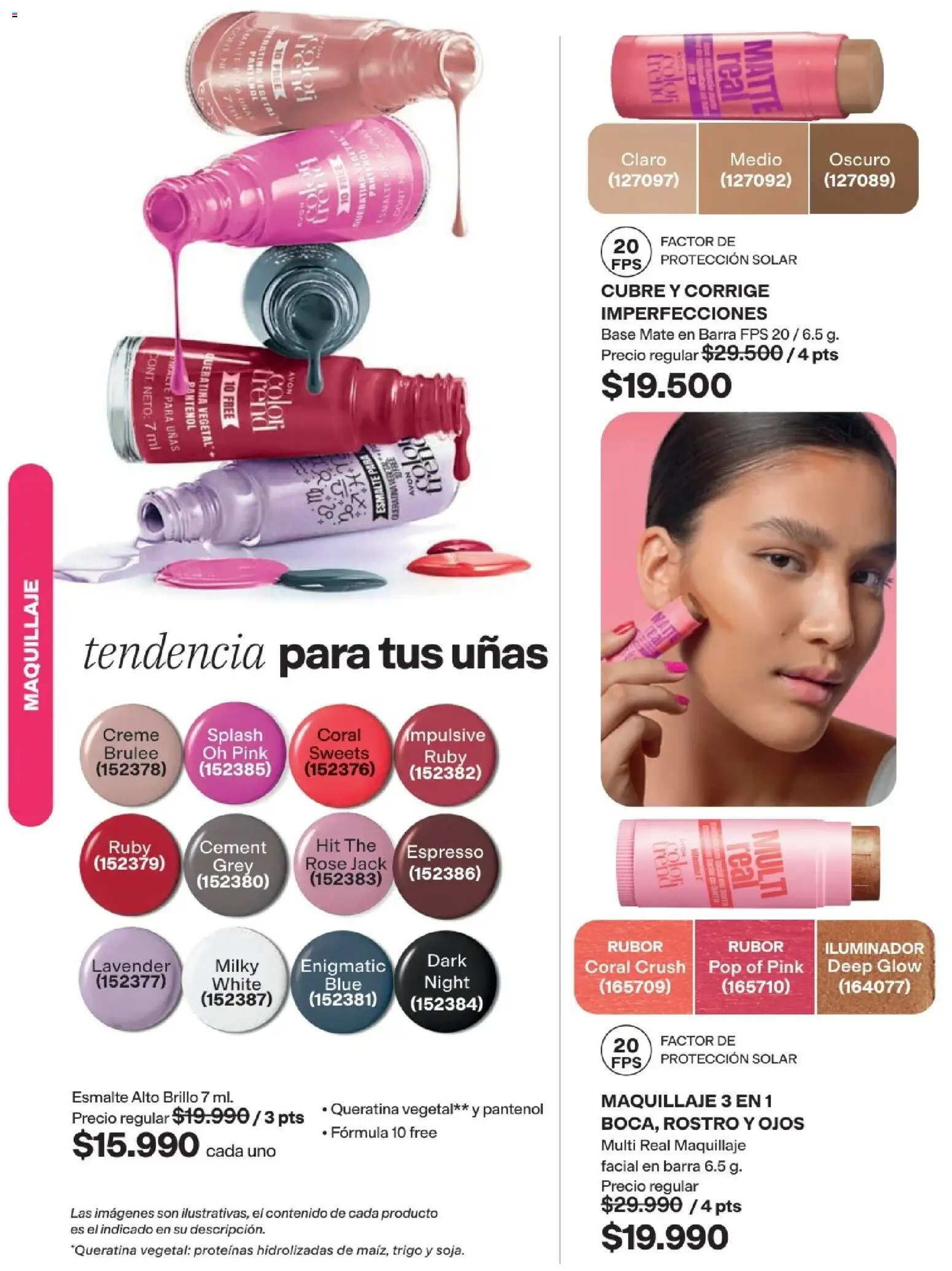 Avon revista - valida desde el 29/07/2026 | Página: 52 | Productos: Iluminador, Rubor, Brillo, Maquillaje