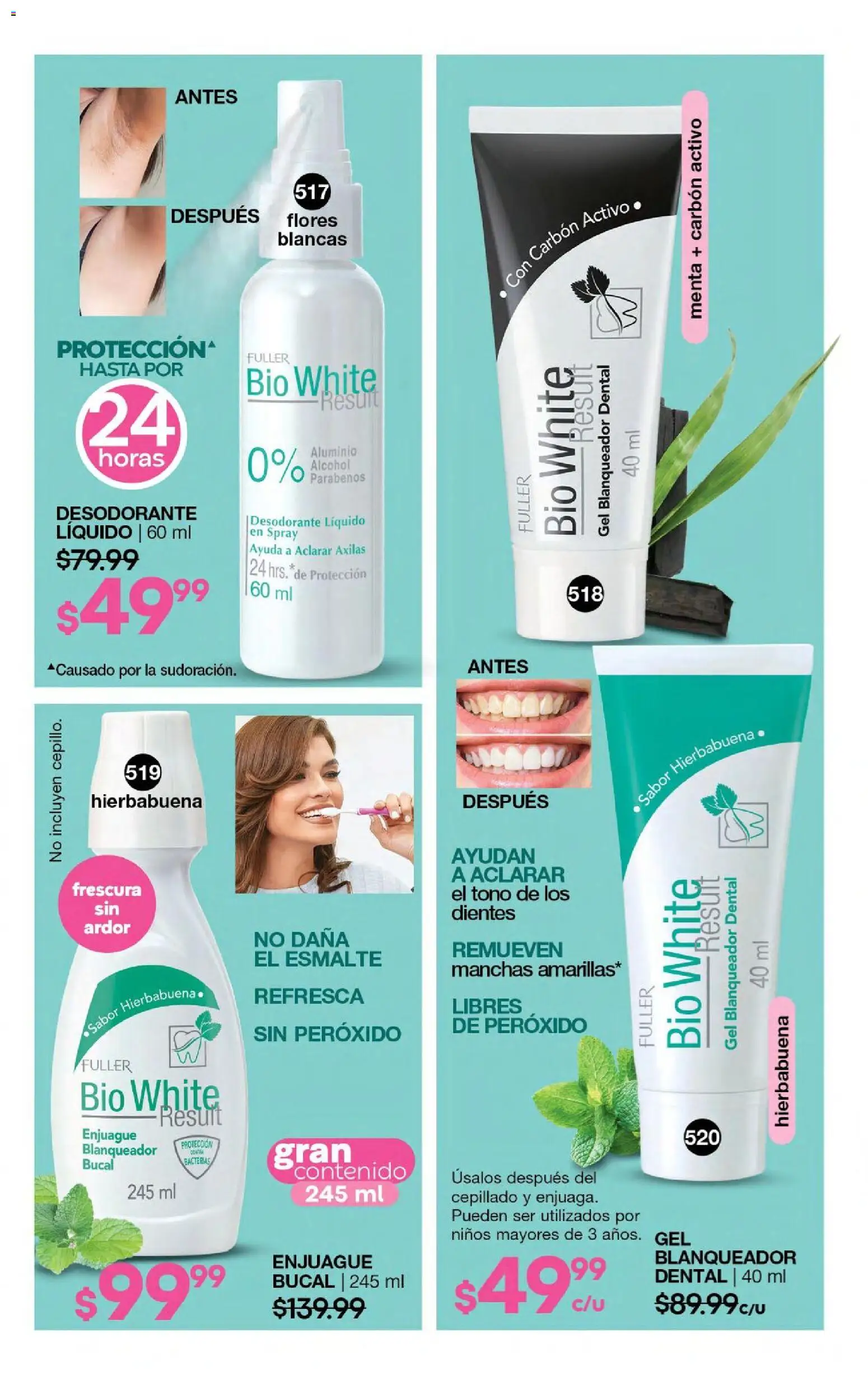 Nuevas ofertas de Fuller válidas en toda la República Mexicana desde el 24.06.2026. ¡Encuentra las mejores ofertas en Fuller campaña 6 2026! | Página: 115 | Productos: Desodorante, Enjuague bucal