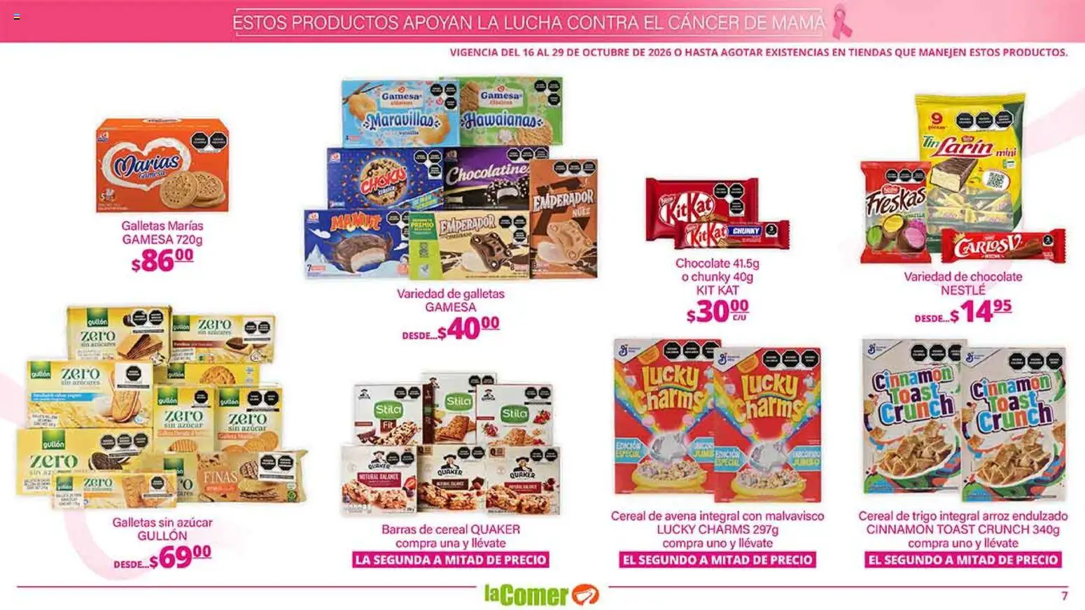 Nuevas ofertas de La Comer válidas en toda la República Mexicana desde el 16/10/2026. ¡Encuentra las mejores ofertas en La Comer folleto es la tienda rosa! | Página: 7