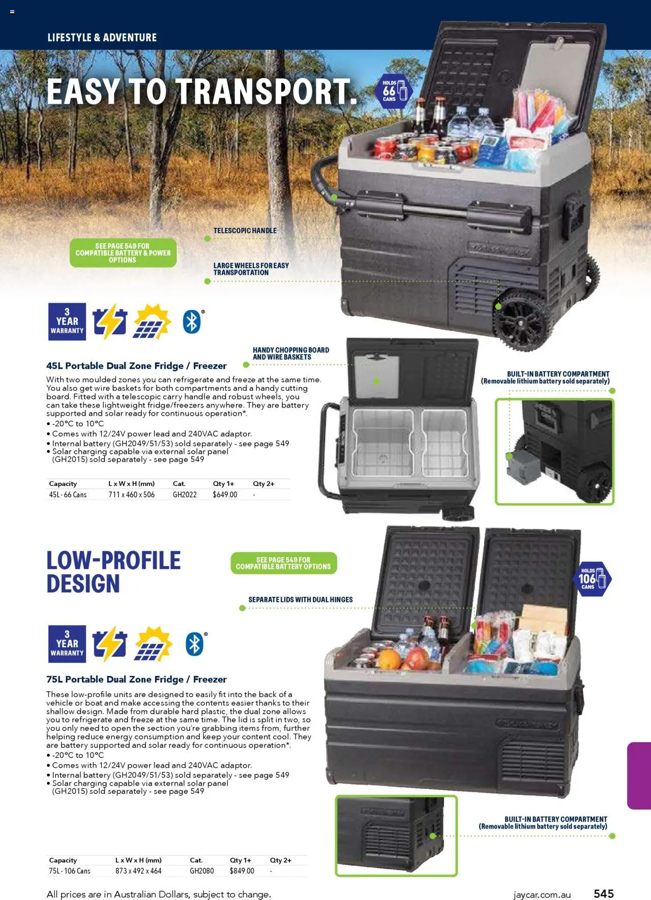 Jaycar catalogue - valid from 09/07/2025 | Page: 545 | Products: Battery, Fridge, Freezer, Lids