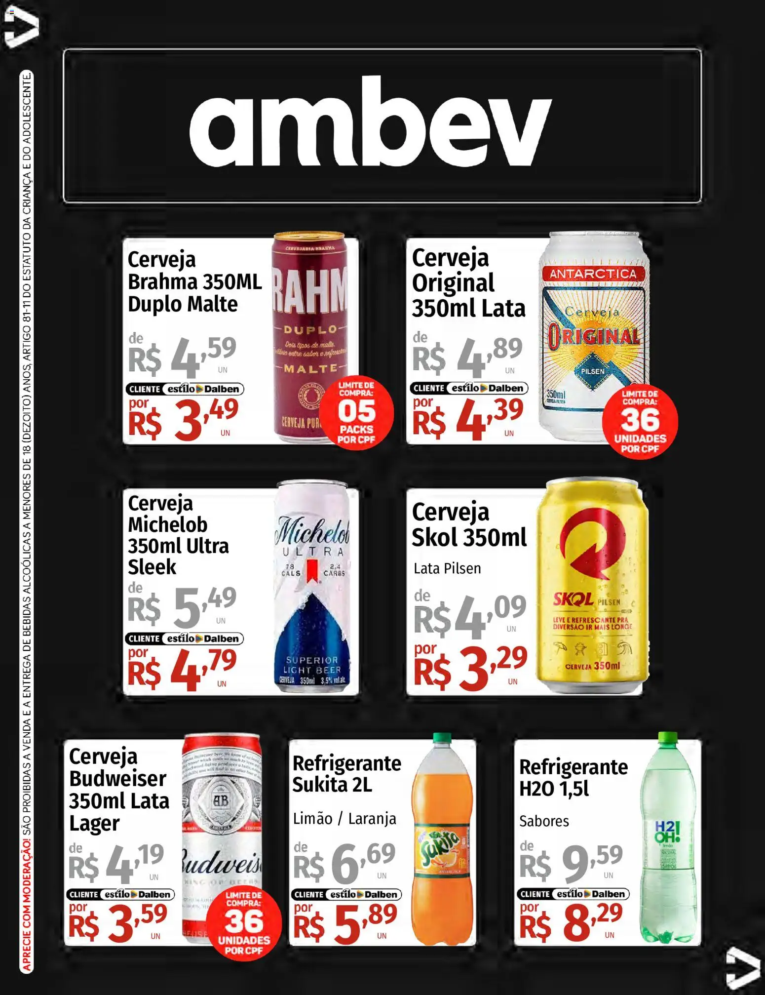 Supermercado Dalben Folheto - válido de 15.06.2026 | Página: 2 | Produtos: Cerveja, Refrigerante