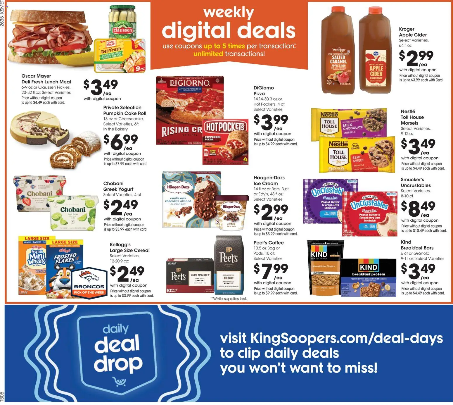 King Soopers Weekly Ad - valid from 09/30/2026 | Page: 2 | Products: Turkey breast, Yogurt, Protein, Jam