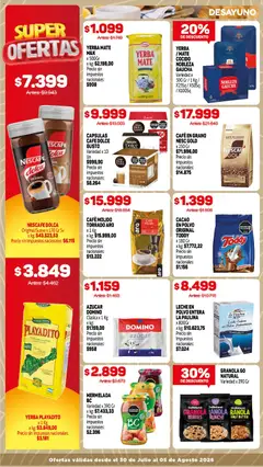 Vista previa Makro ofertas válido desde el 30/07/2026 | Página: 9 | Productos: Mate, Café, Mermelada, Cacao